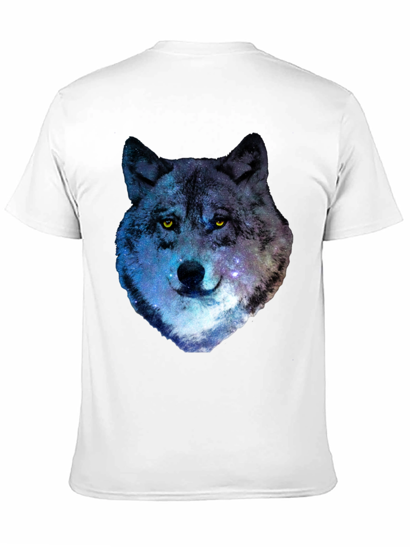 Galaxy Wolf Graphic T-Shirt - Cool Animal Print Tee
