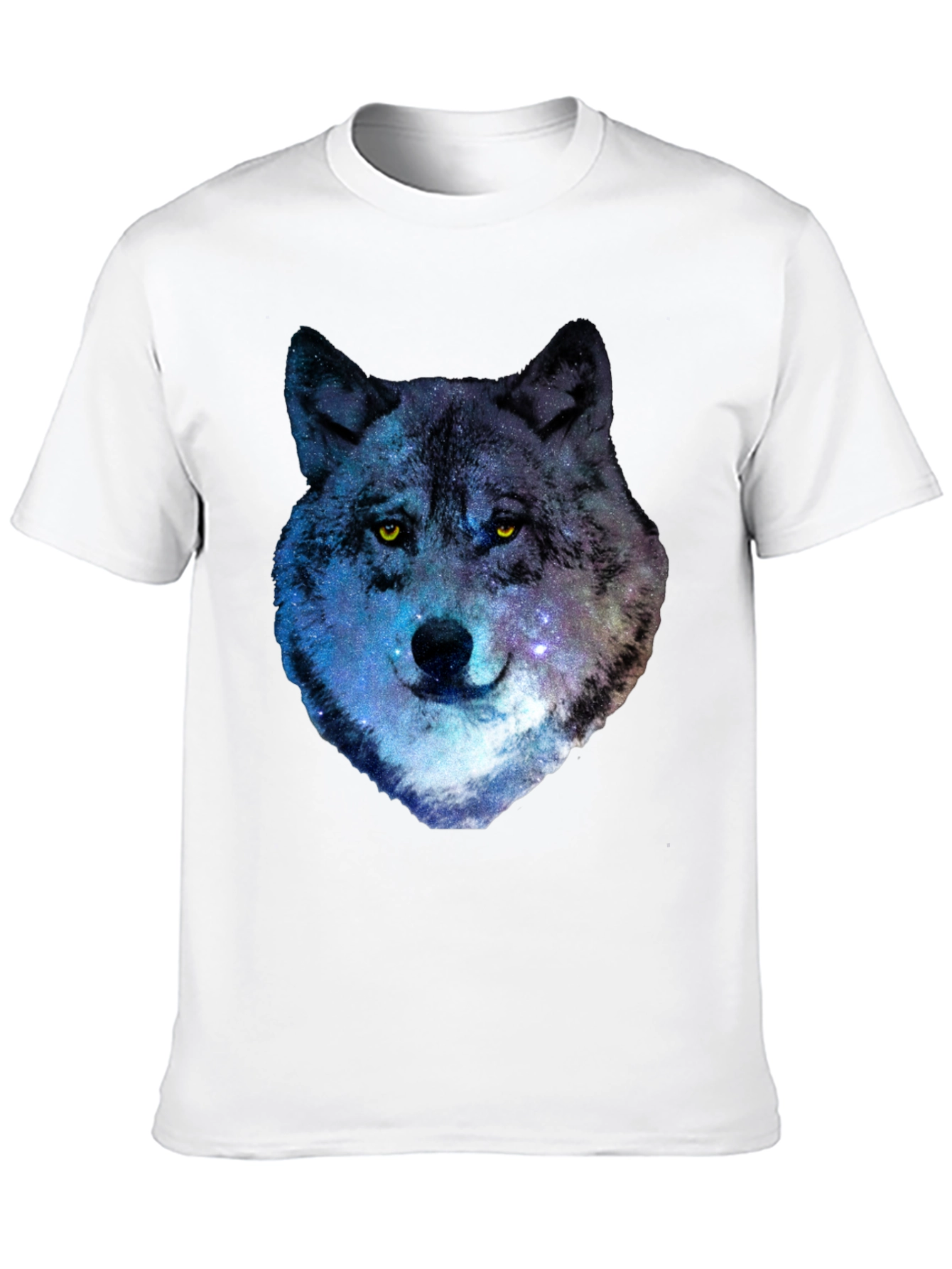 Galaxy Wolf Graphic T-Shirt - Cool Animal Print Tee
