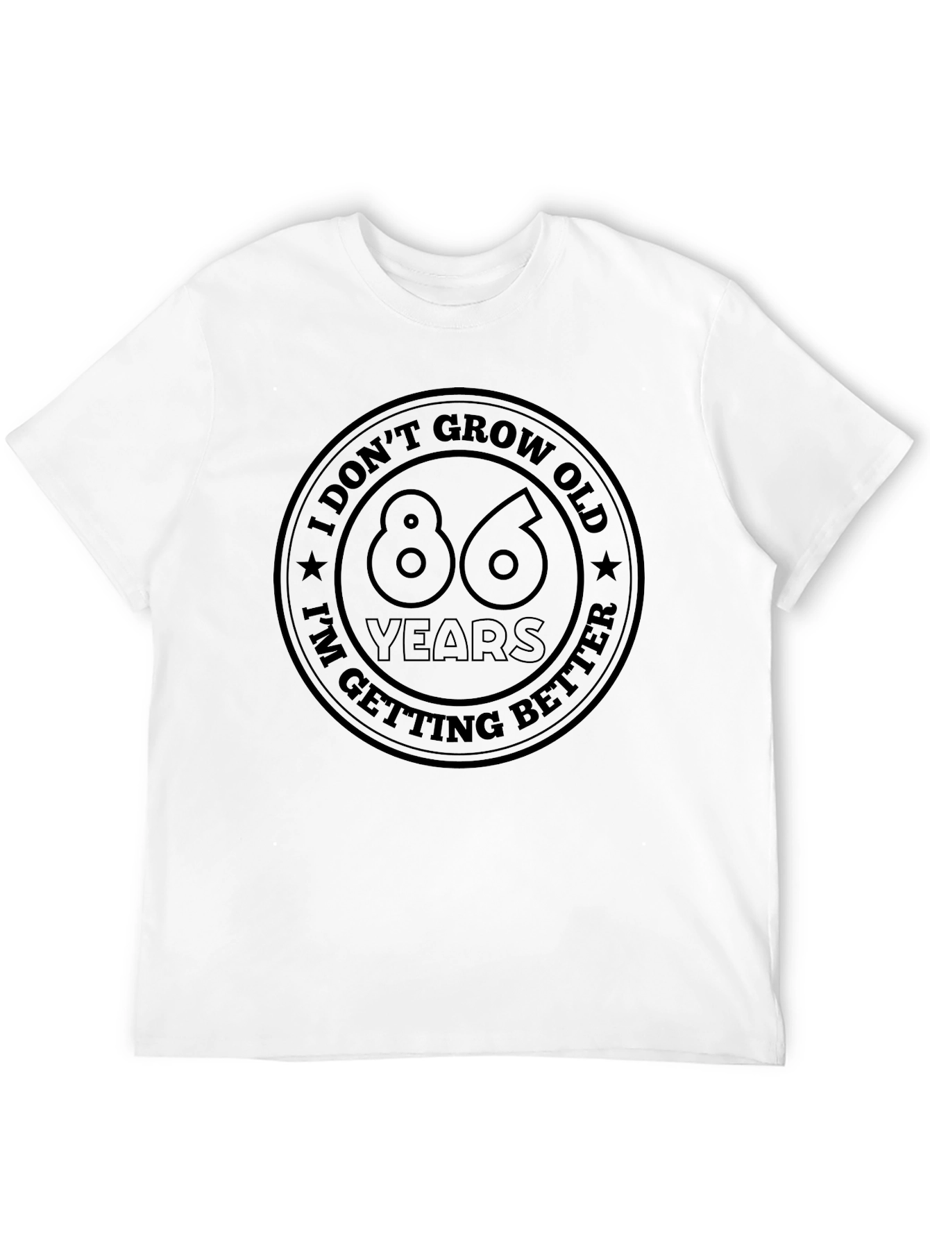 86 Years Getting Better Black T-Shirt