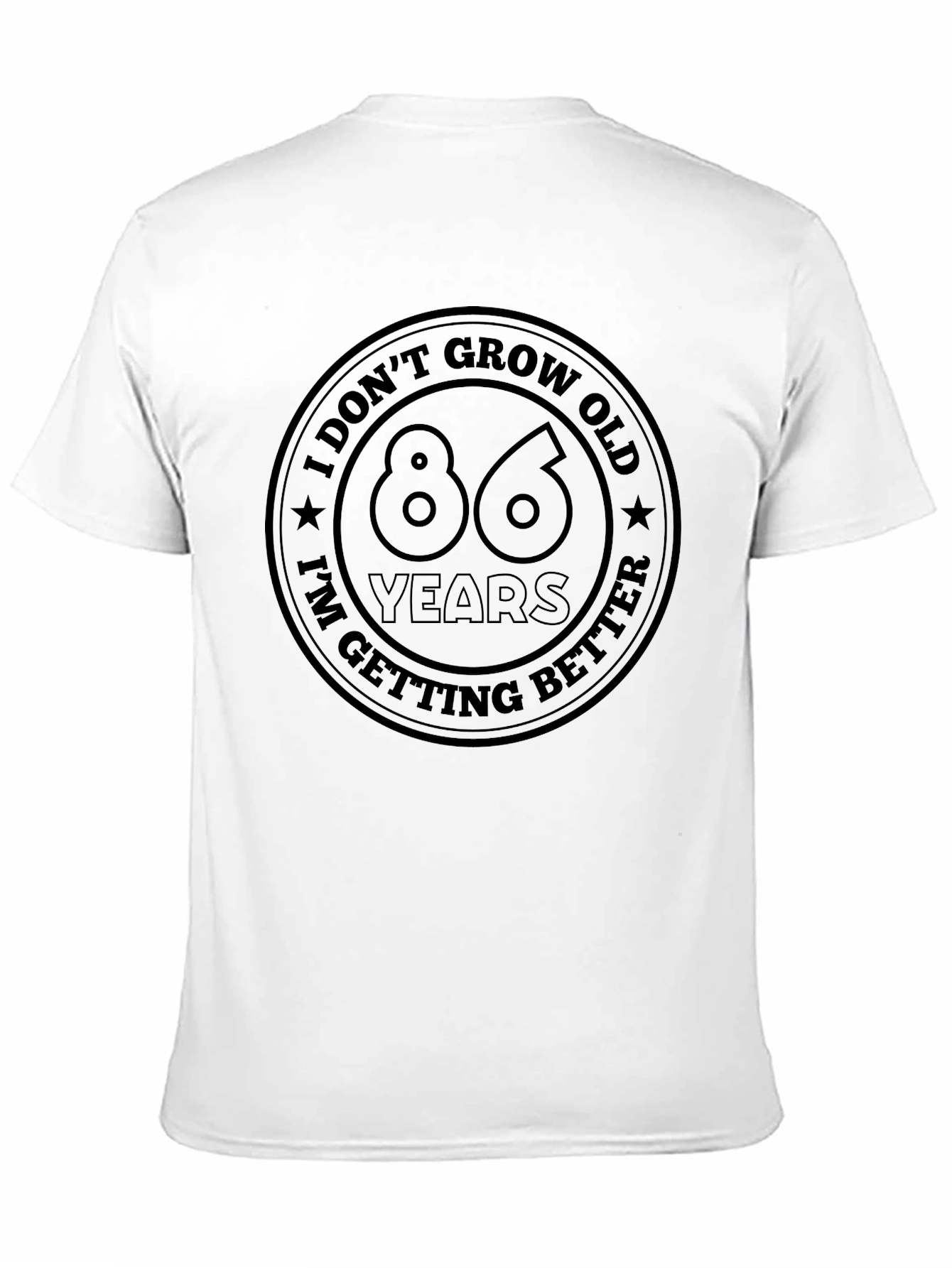 86 Years Getting Better Black T-Shirt