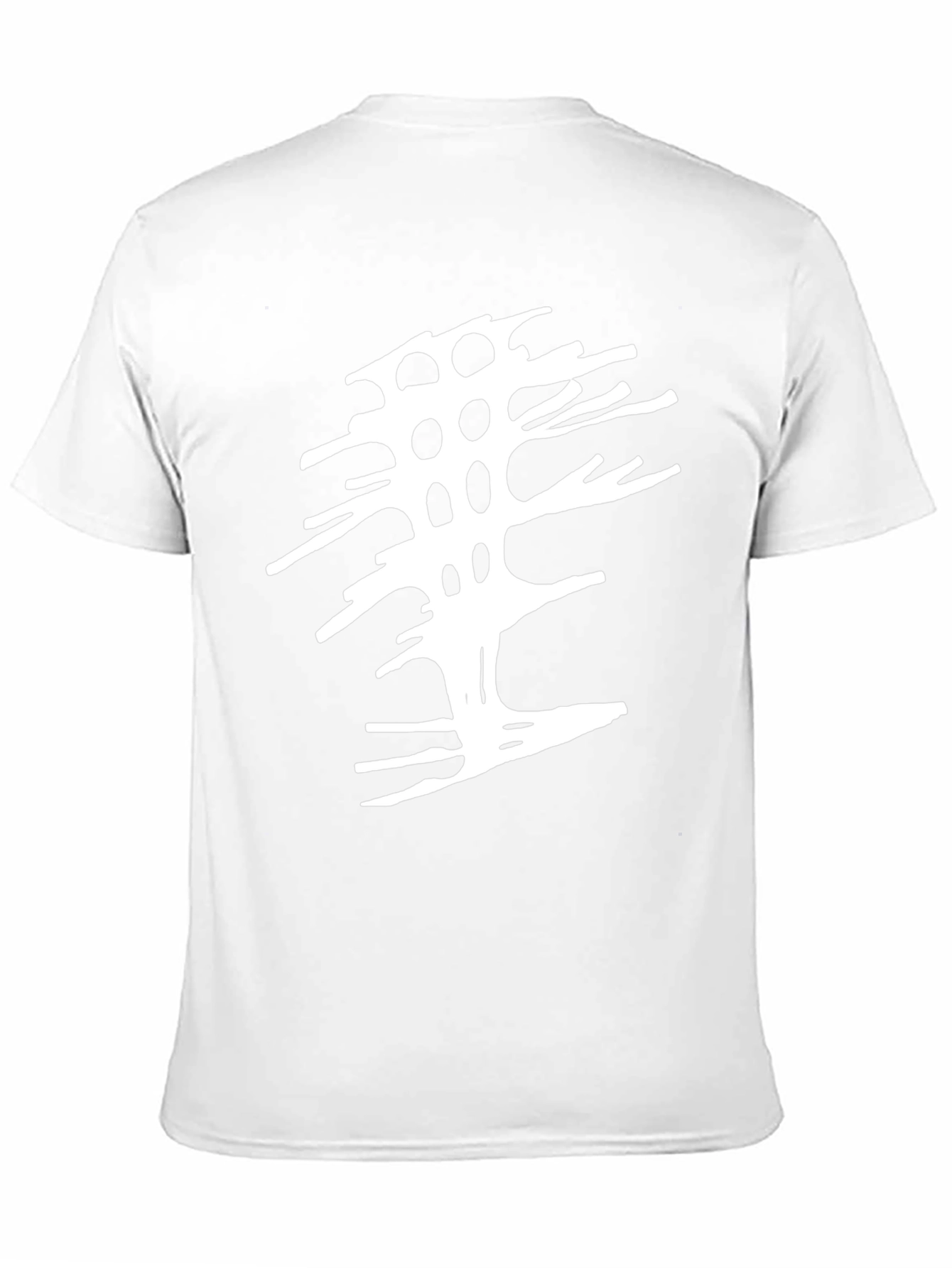 Abstract Tree Graphic Tee - Modern Black T-Shirt