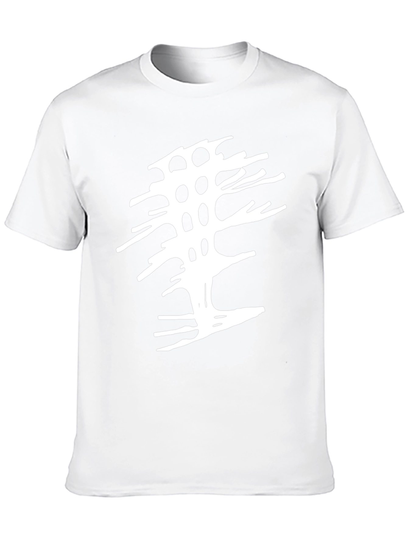 Abstract Tree Graphic Tee - Modern Black T-Shirt