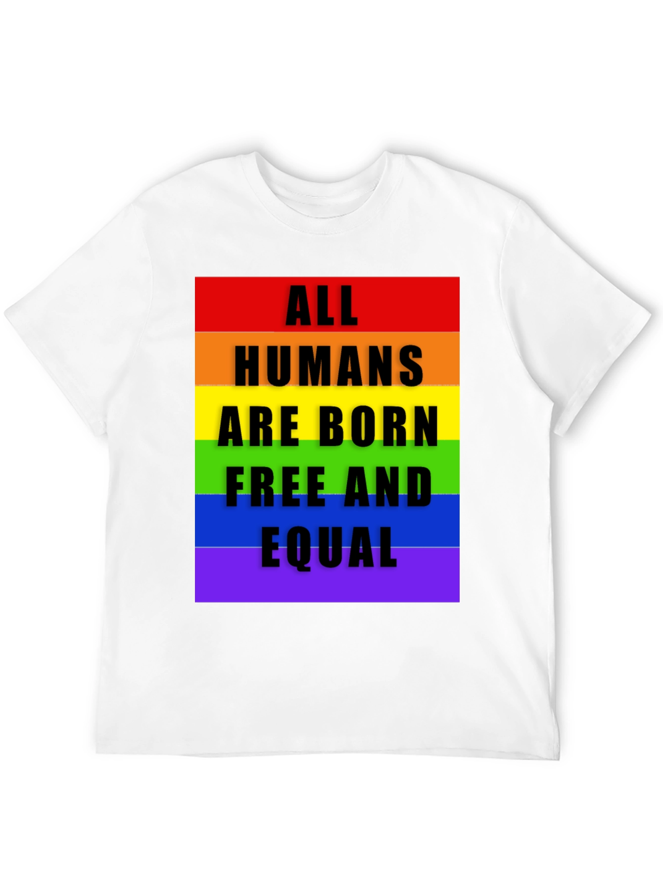 All Humans are Born Equal - Pride T-Shirt