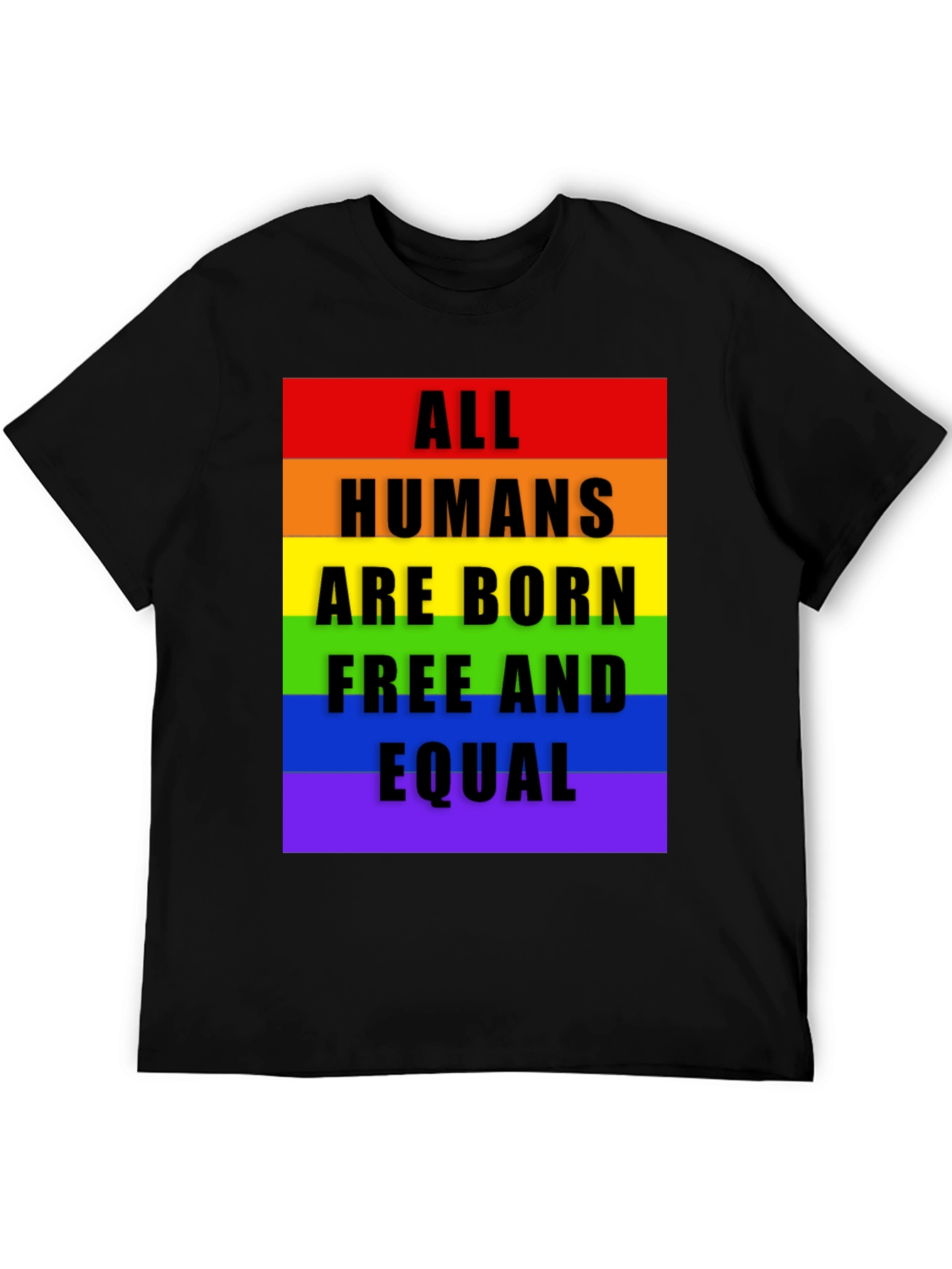 All Humans are Born Equal - Pride T-Shirt