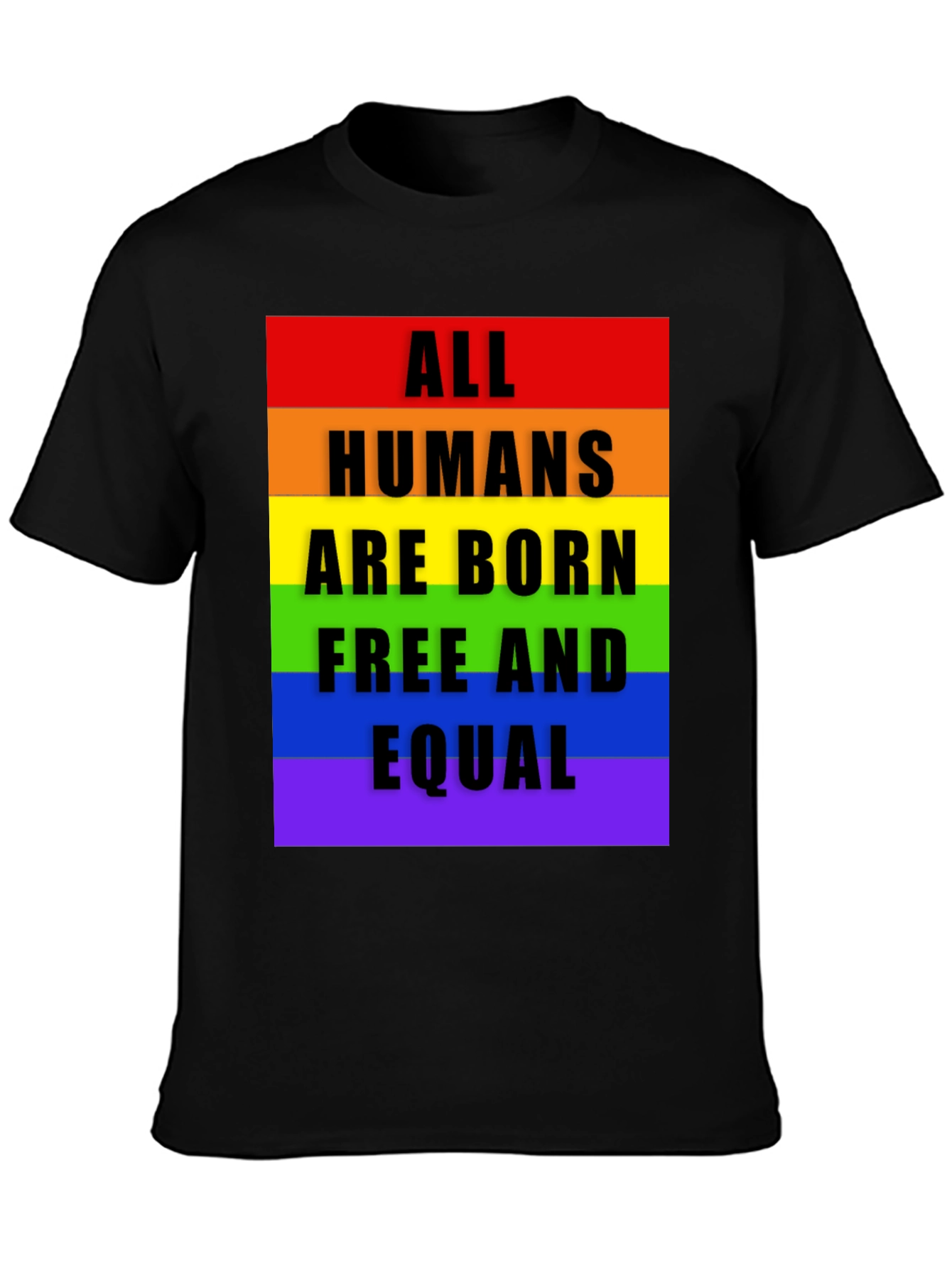 All Humans are Born Equal - Pride T-Shirt