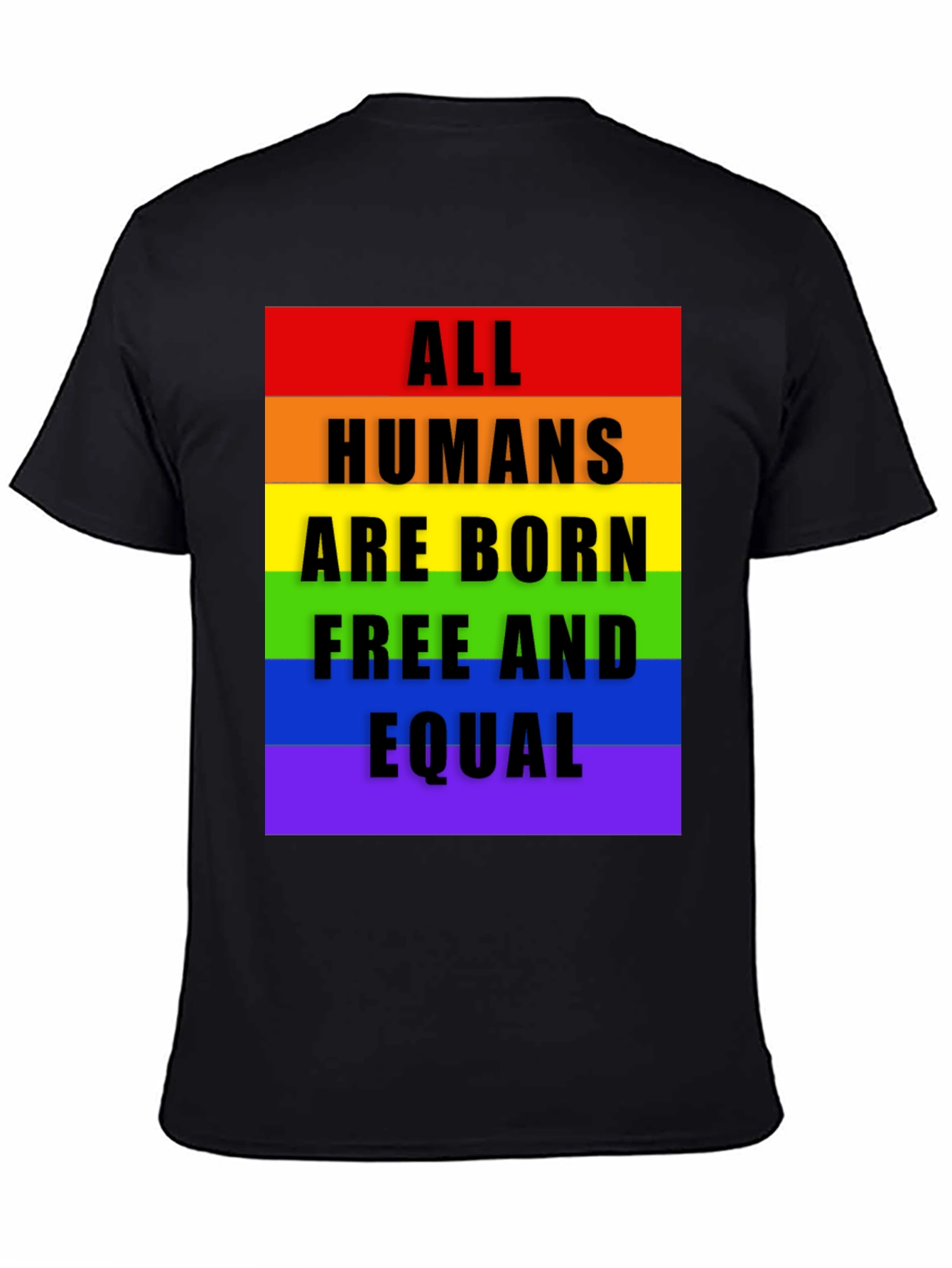 All Humans are Born Equal - Pride T-Shirt