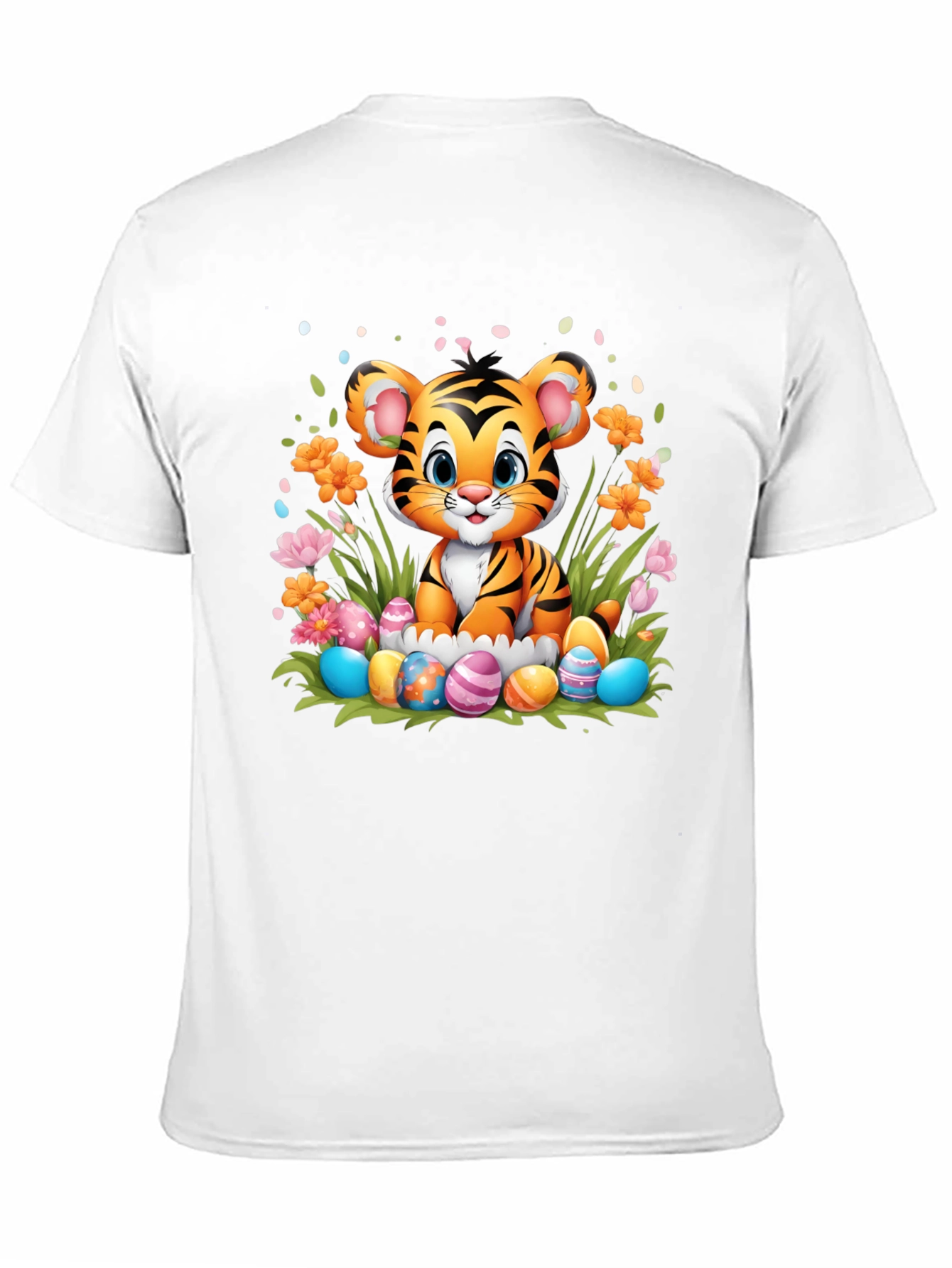 Cute Tiger Easter Eggs T-Shirt