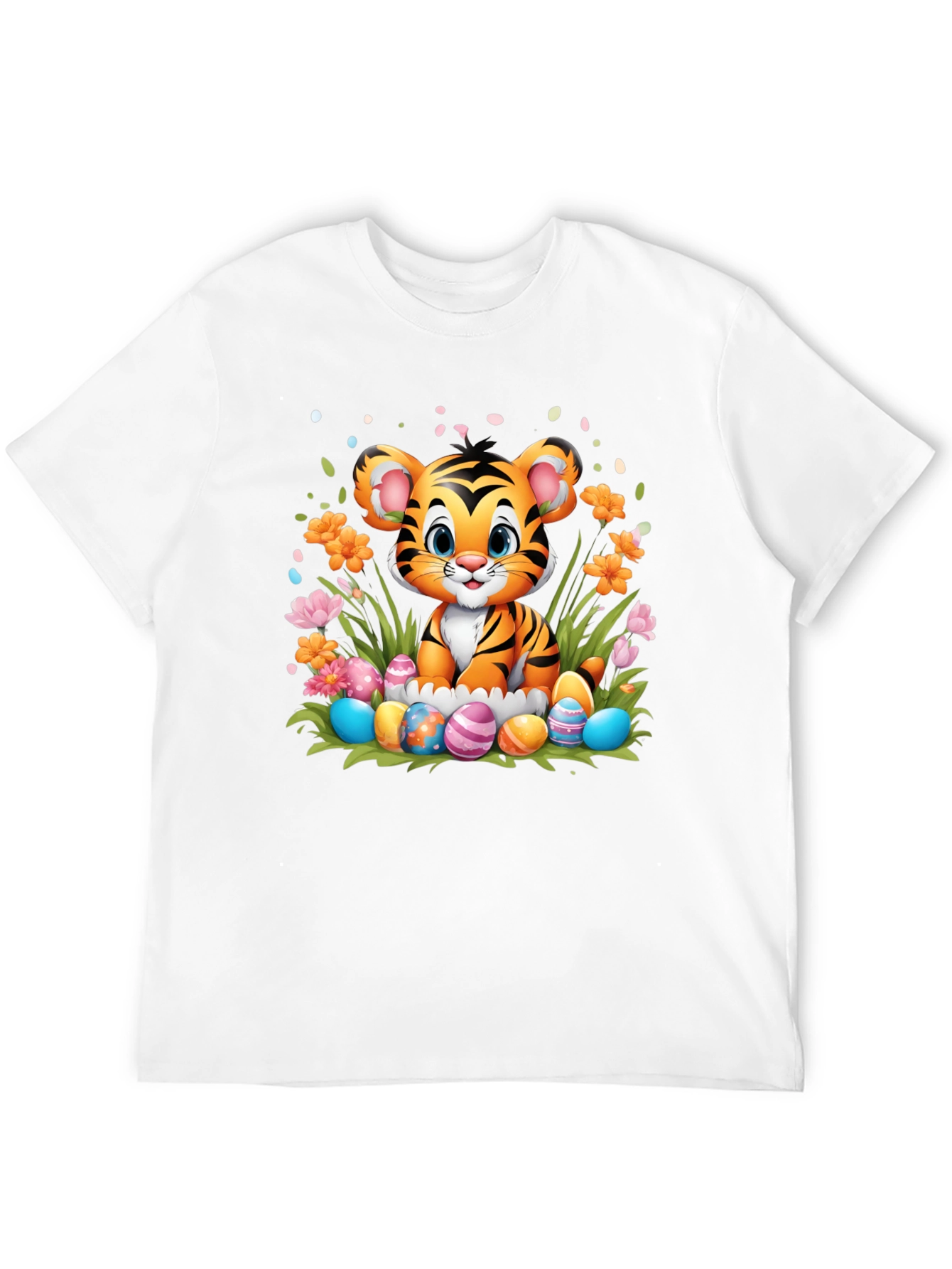 Cute Tiger Easter Eggs T-Shirt