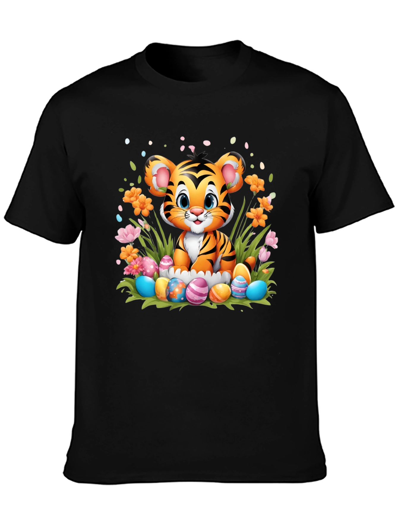 Cute Tiger Easter Eggs T-Shirt