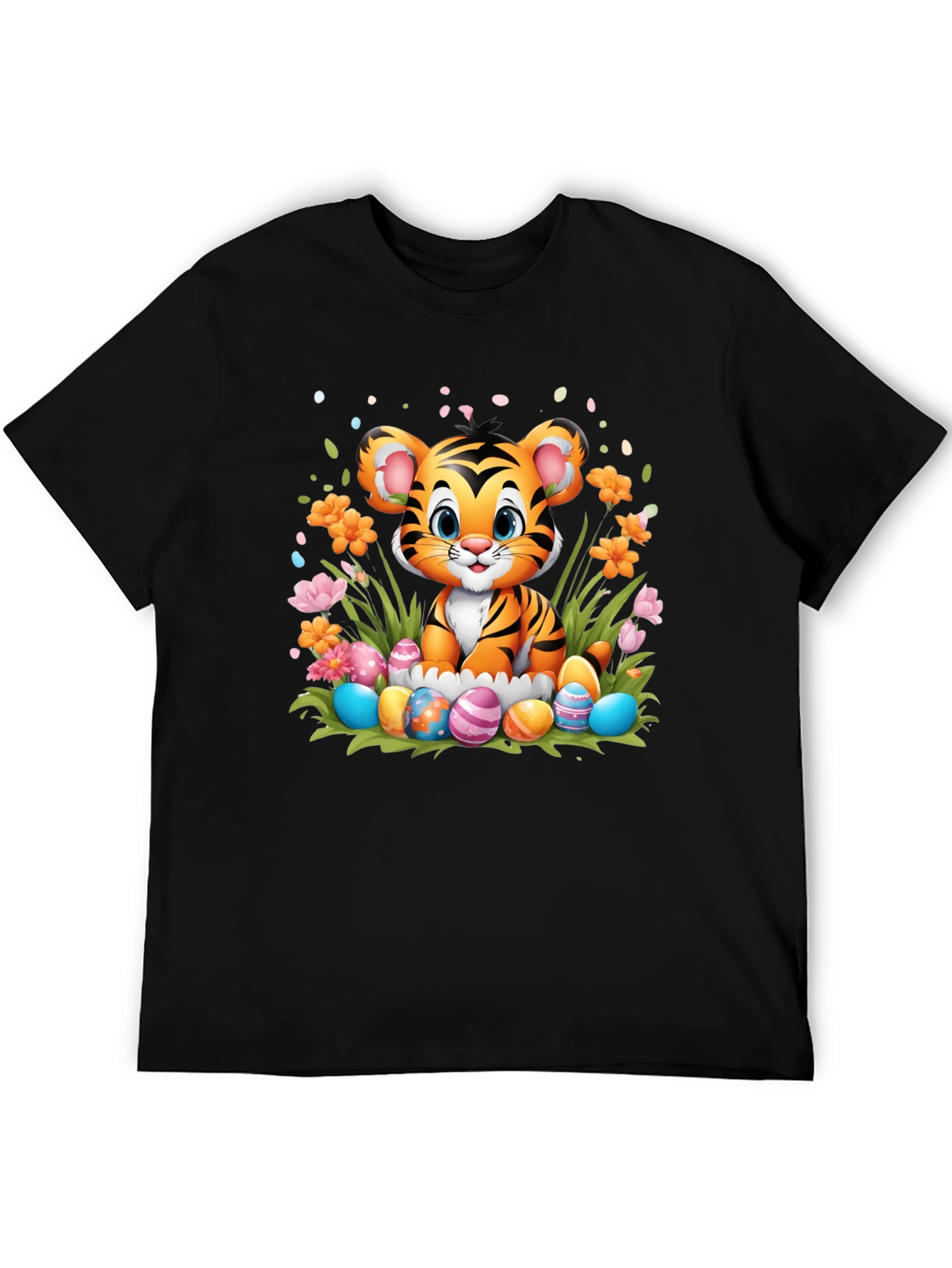 Cute Tiger Easter Eggs T-Shirt