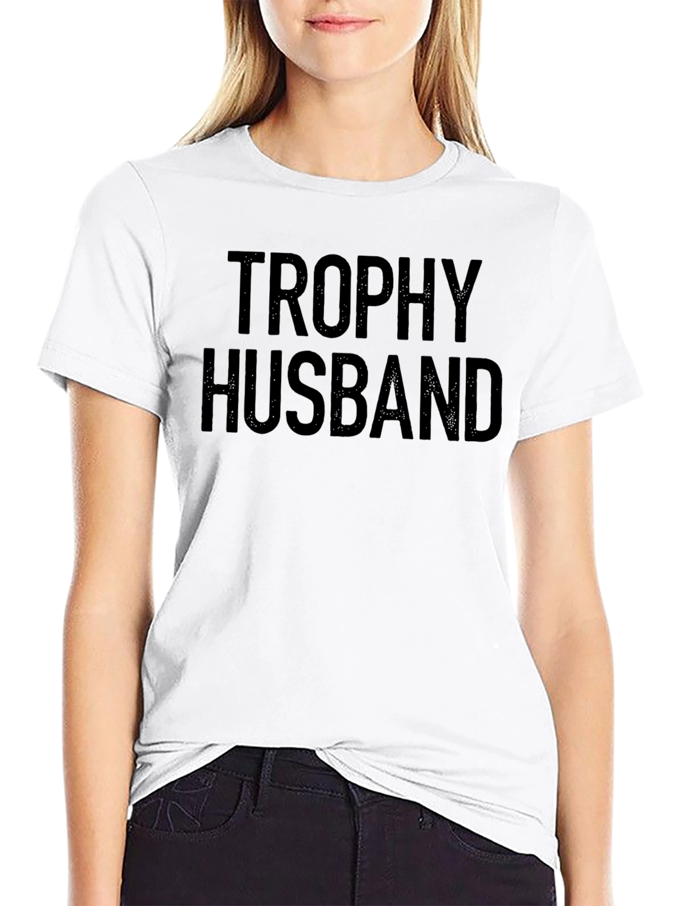Trophy Husband Graphic Tee - Mens Black T-Shirt
