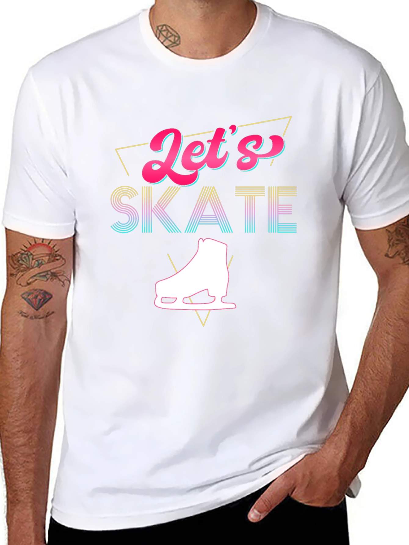 Lets Skate Graphic T-Shirt - Retro Design