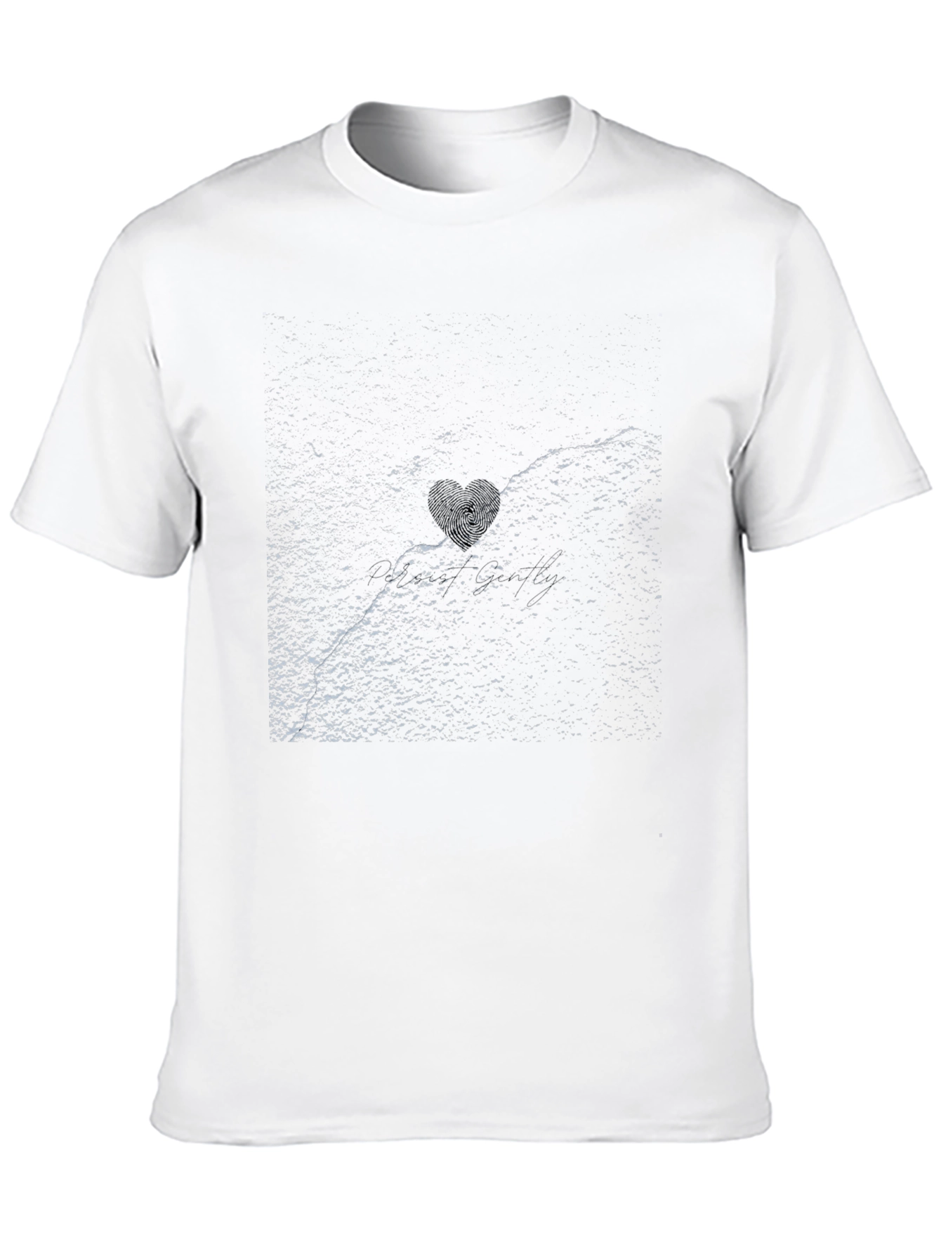 Abstract Texture Black T-Shirt