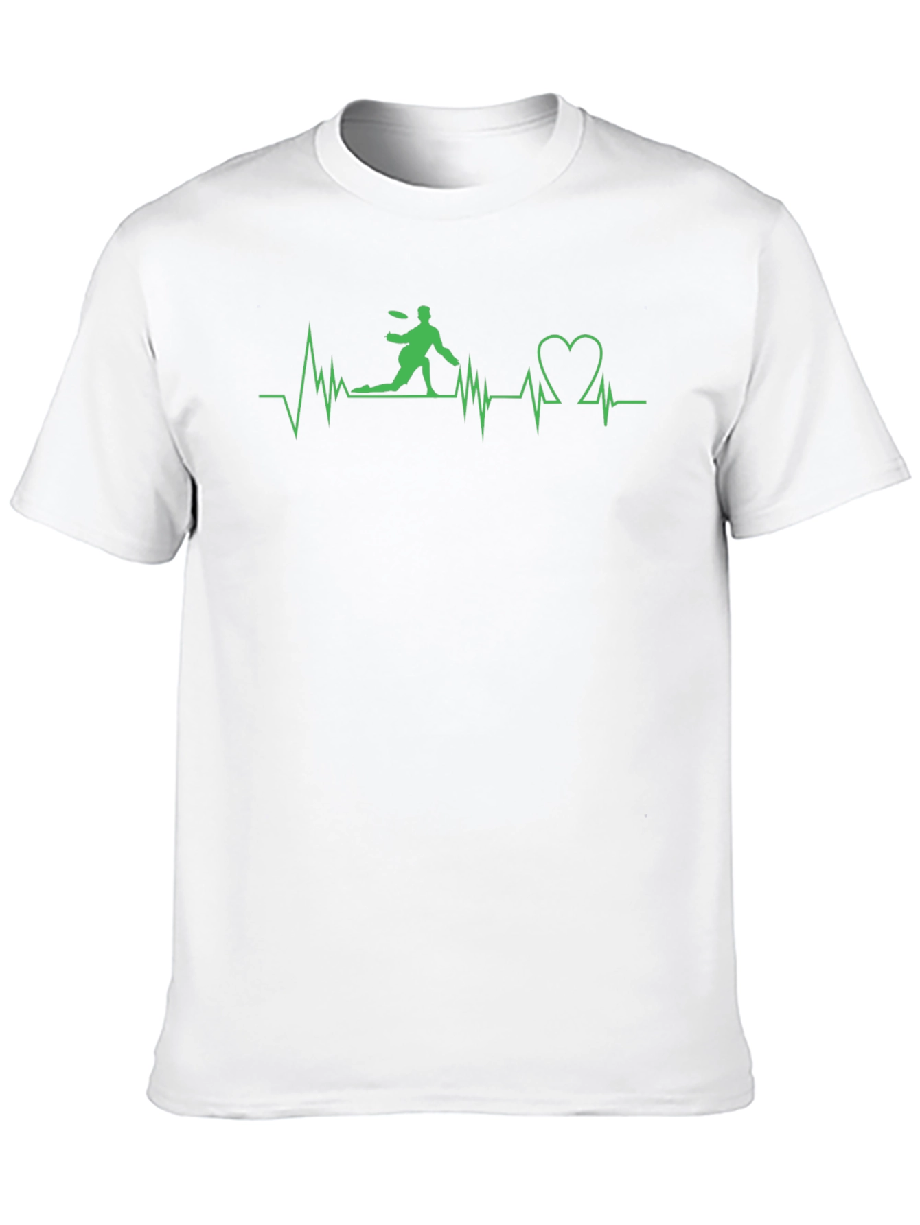 Frisbee Heartbeat T-Shirt - Love Ultimate Disc