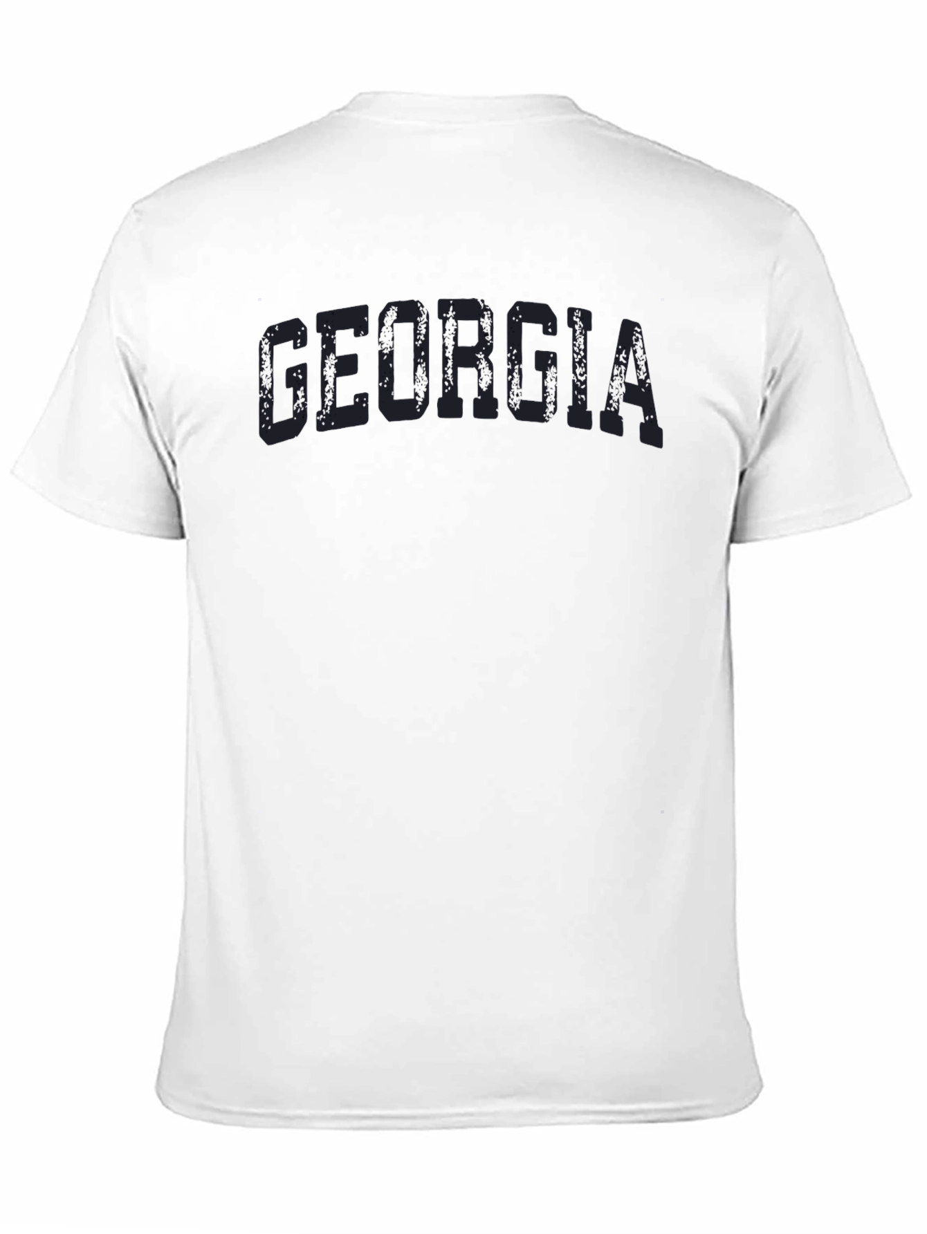 Georgia T-Shirt Distressed Text Casual Tee