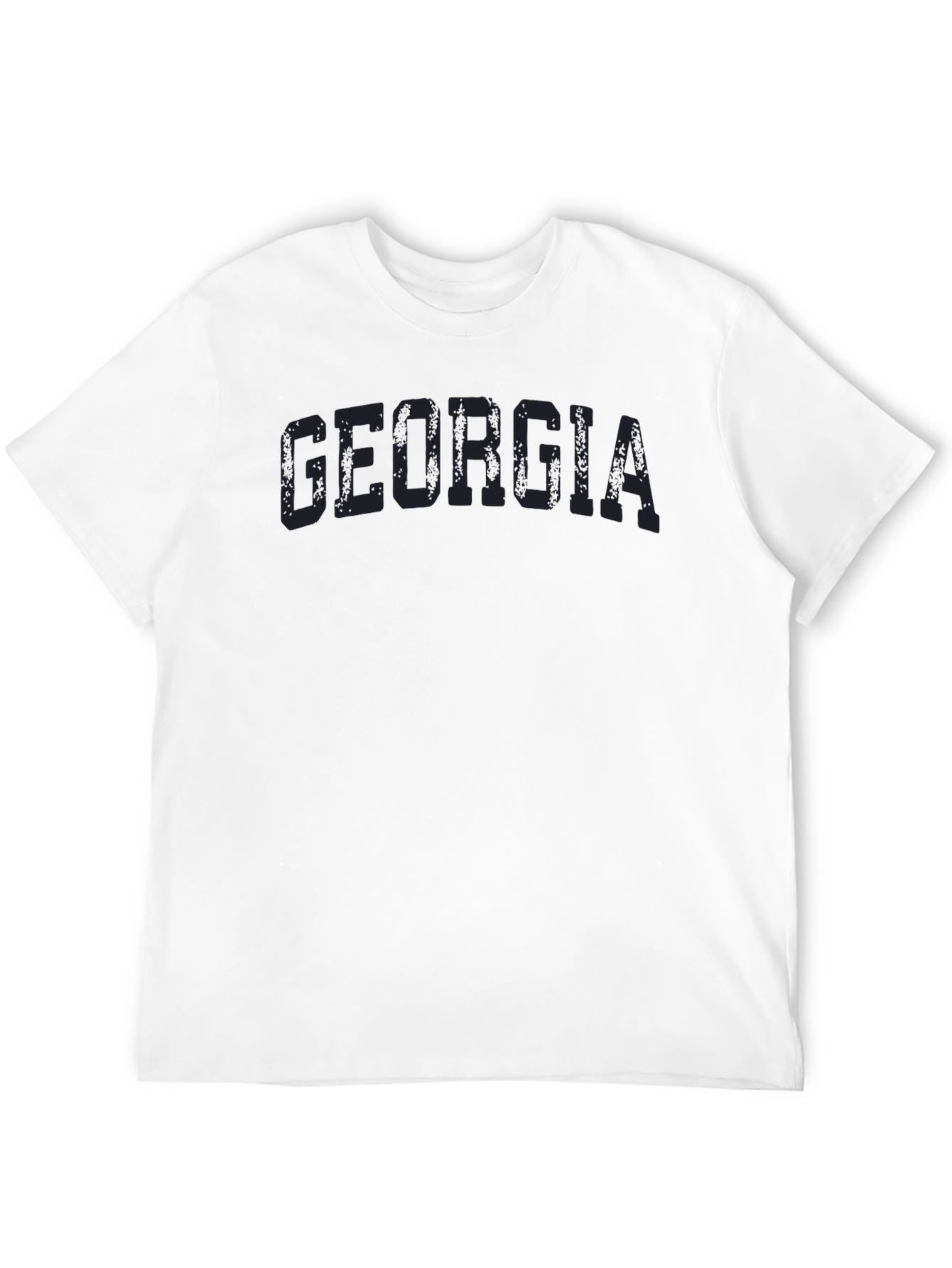 Georgia T-Shirt Distressed Text Casual Tee