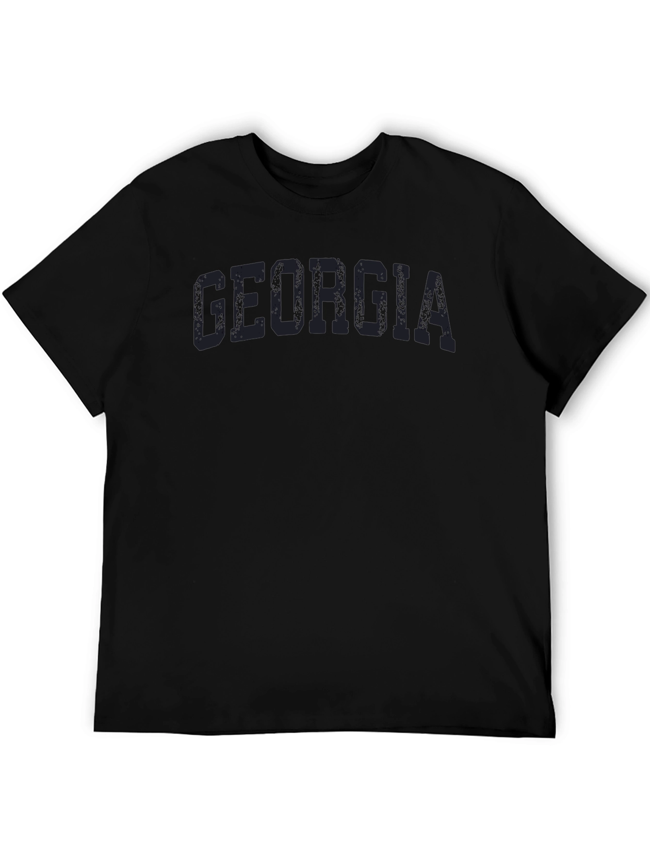 Georgia T-Shirt Distressed Text Casual Tee