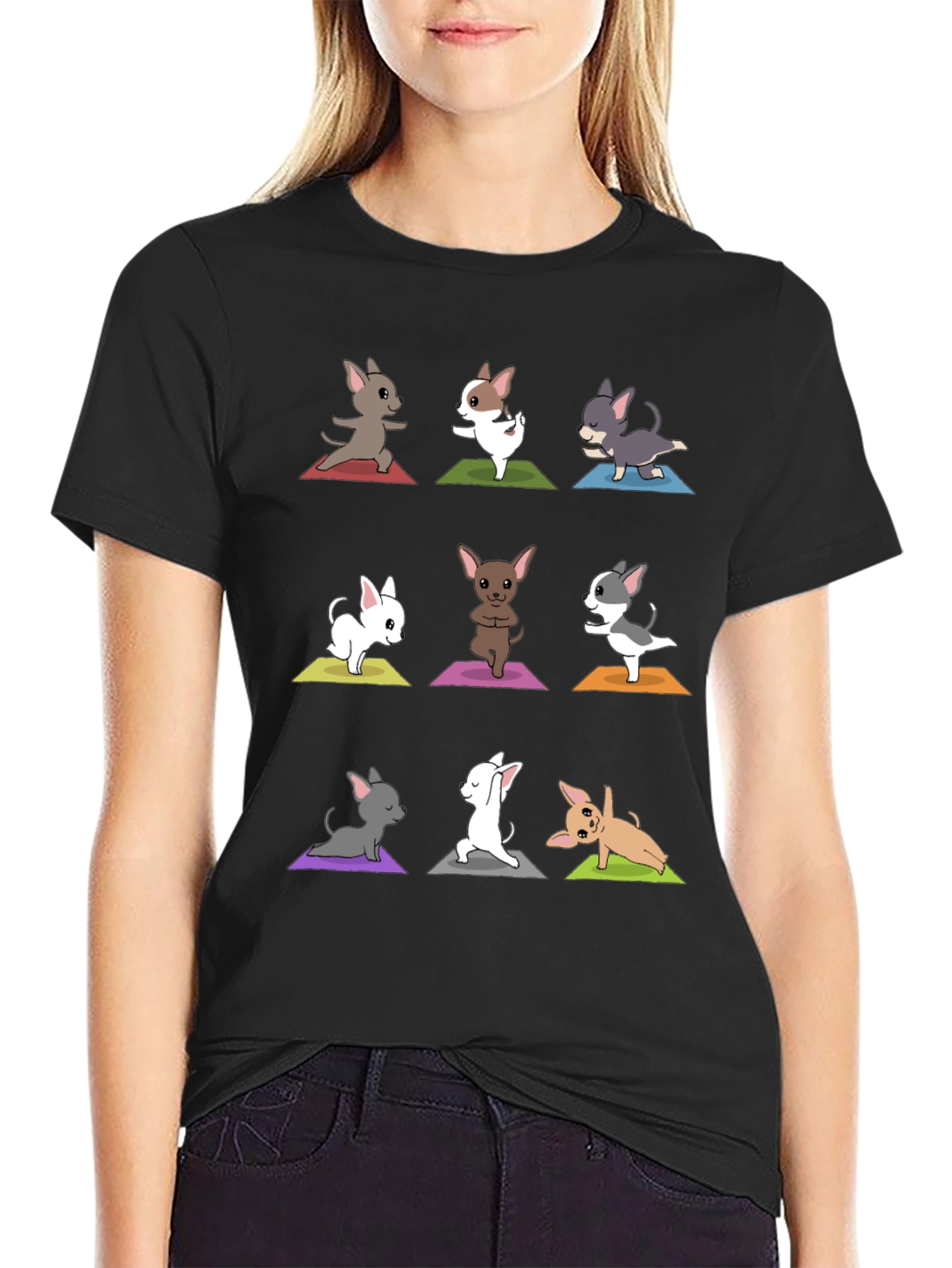 Funny Chihuahua Yoga T-Shirt – Cute Dog Lover Graphic Tee Gift