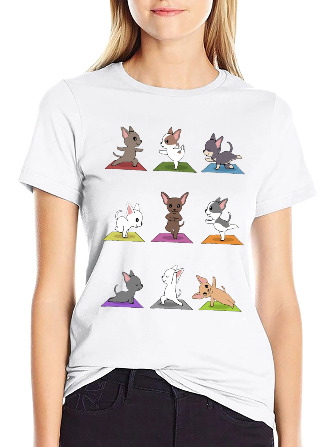 Funny Chihuahua Yoga T-Shirt – Cute Dog Lover Graphic Tee Gift