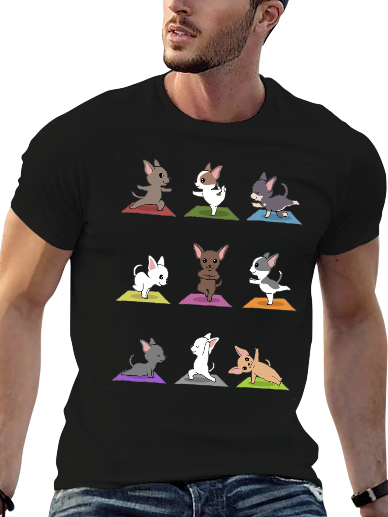 Funny Chihuahua Yoga T-Shirt – Cute Dog Lover Graphic Tee Gift