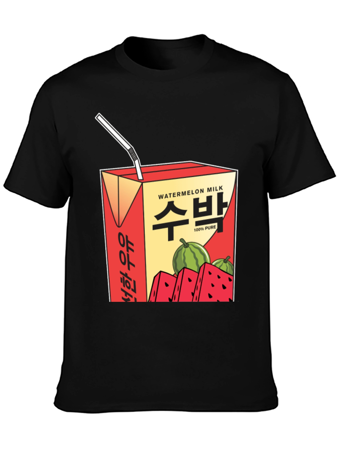 Watermelon Milk T-Shirt - Korean Inspired Graphic Tee