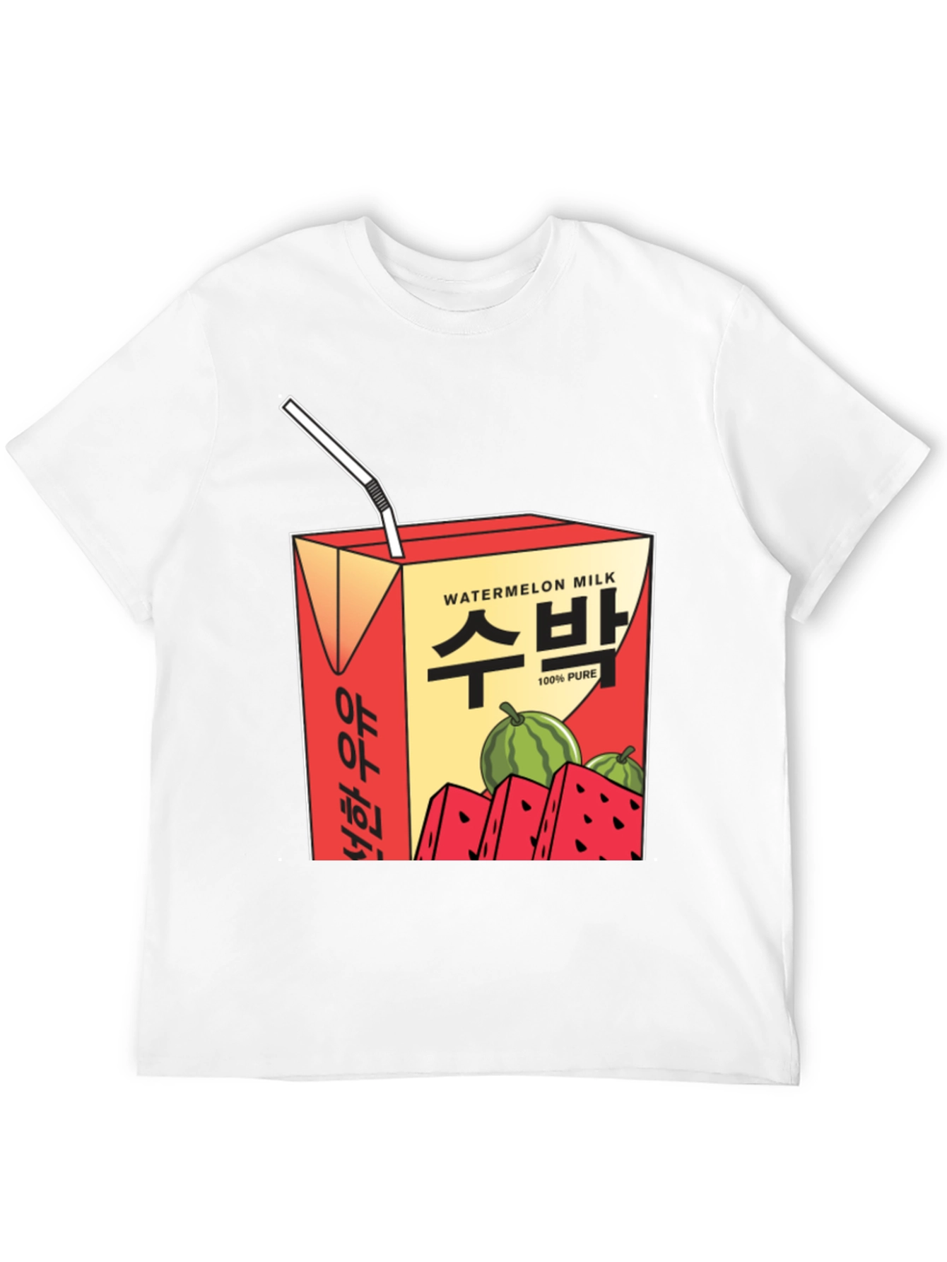 Watermelon Milk T-Shirt - Korean Inspired Graphic Tee