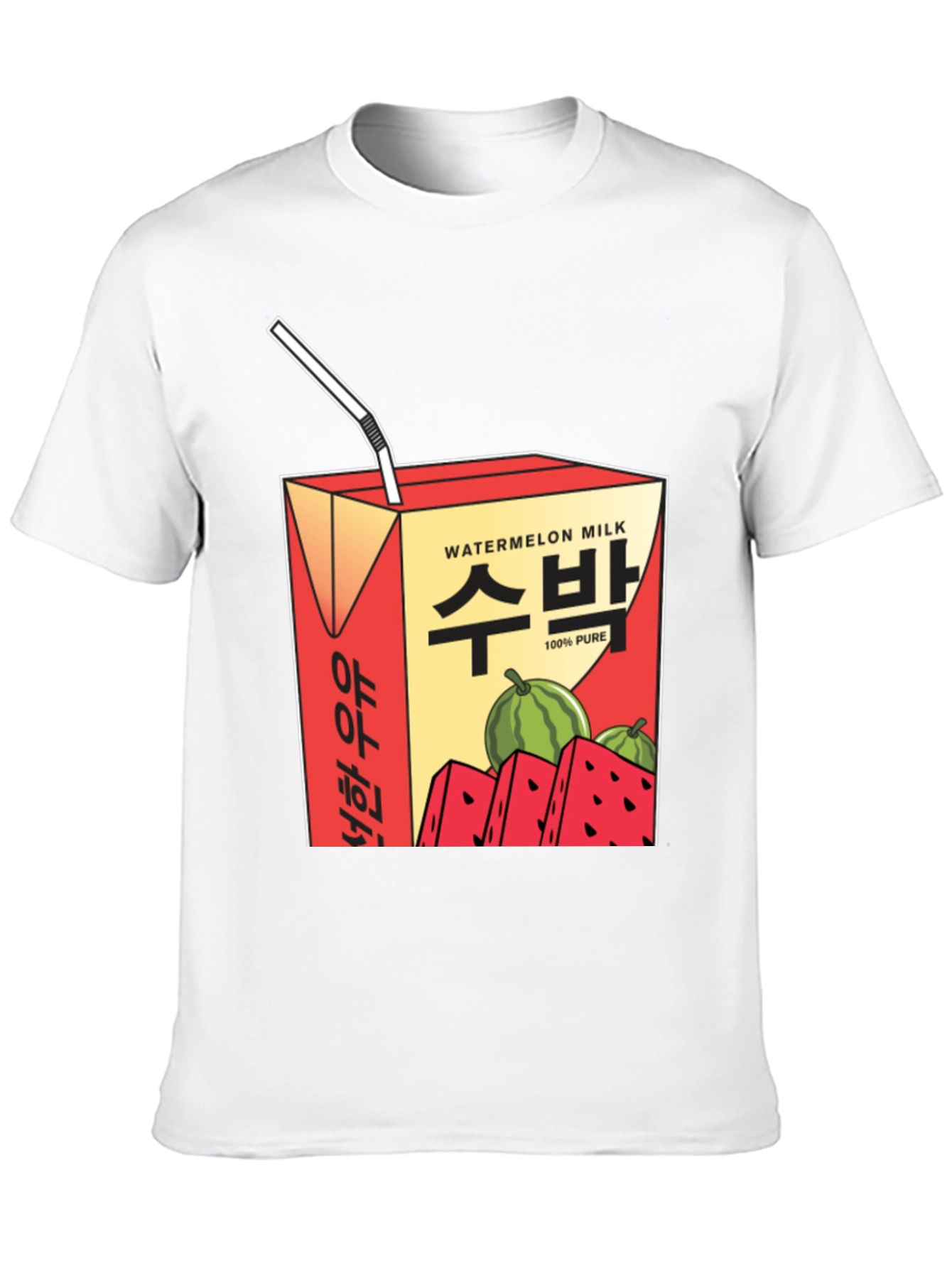 Watermelon Milk T-Shirt - Korean Inspired Graphic Tee