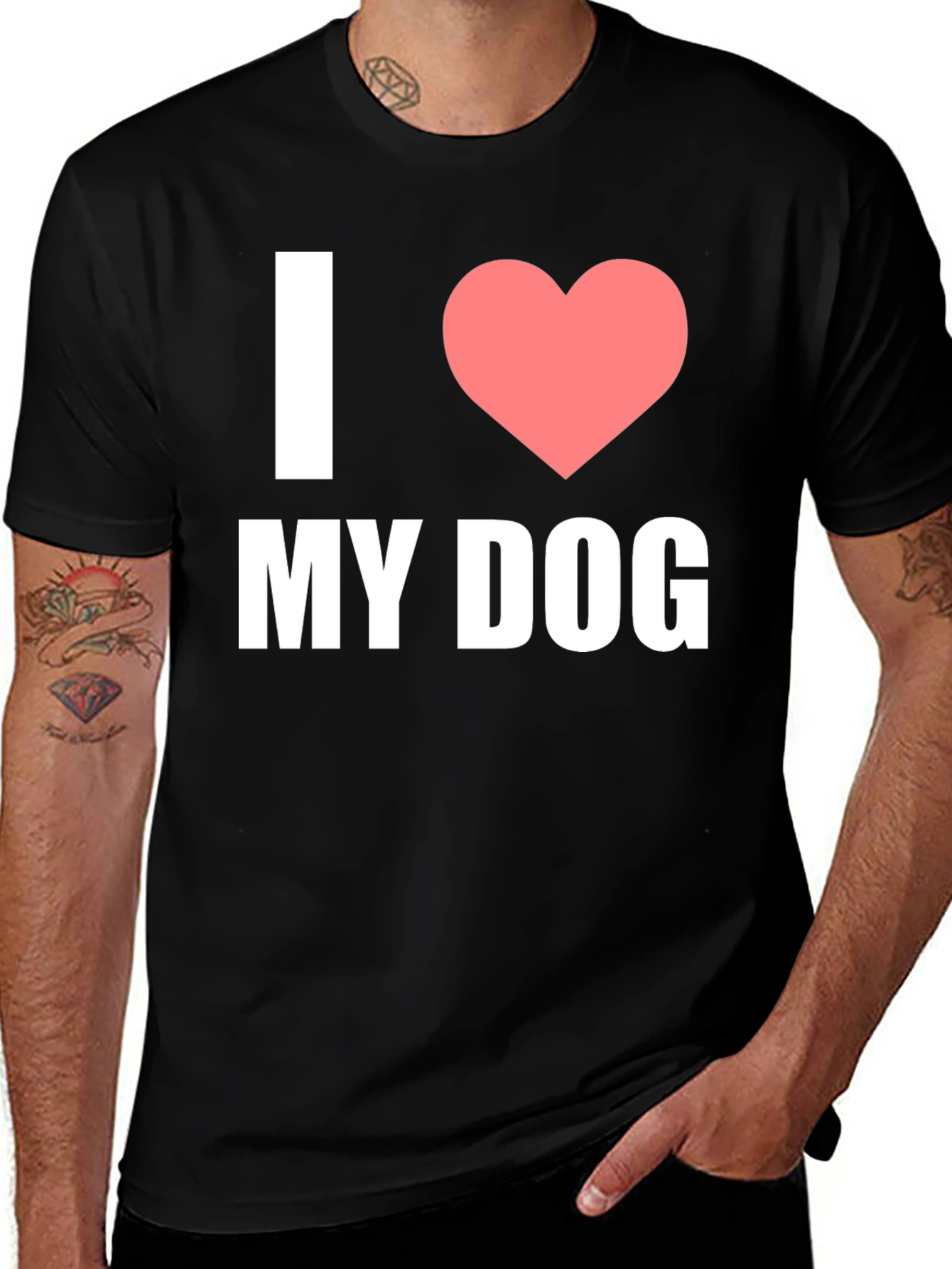 I Love My Dog T-Shirt – Cute Dog Lover Graphic Tee Gift