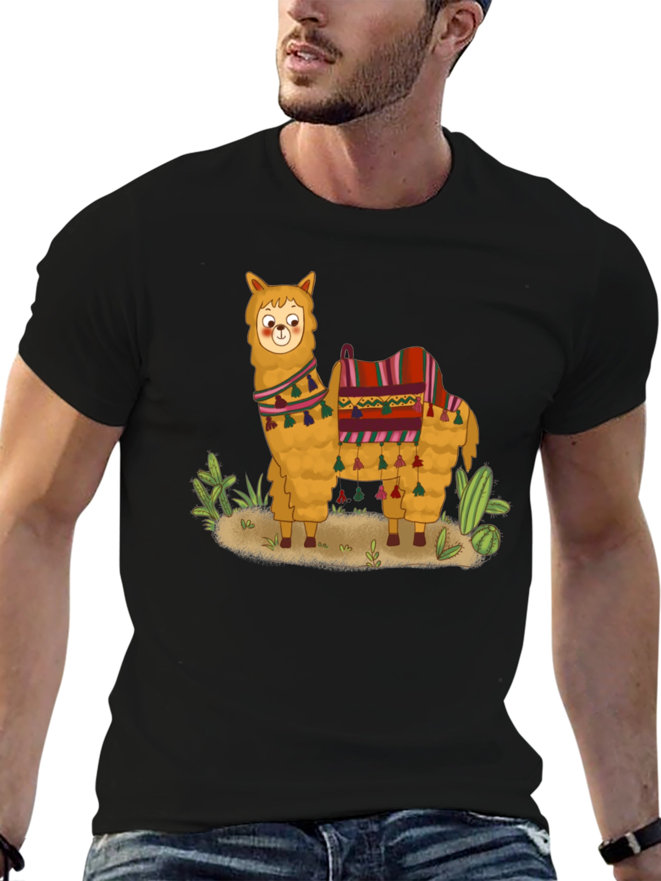 Llama Graphic Tee - Fun Desert Style