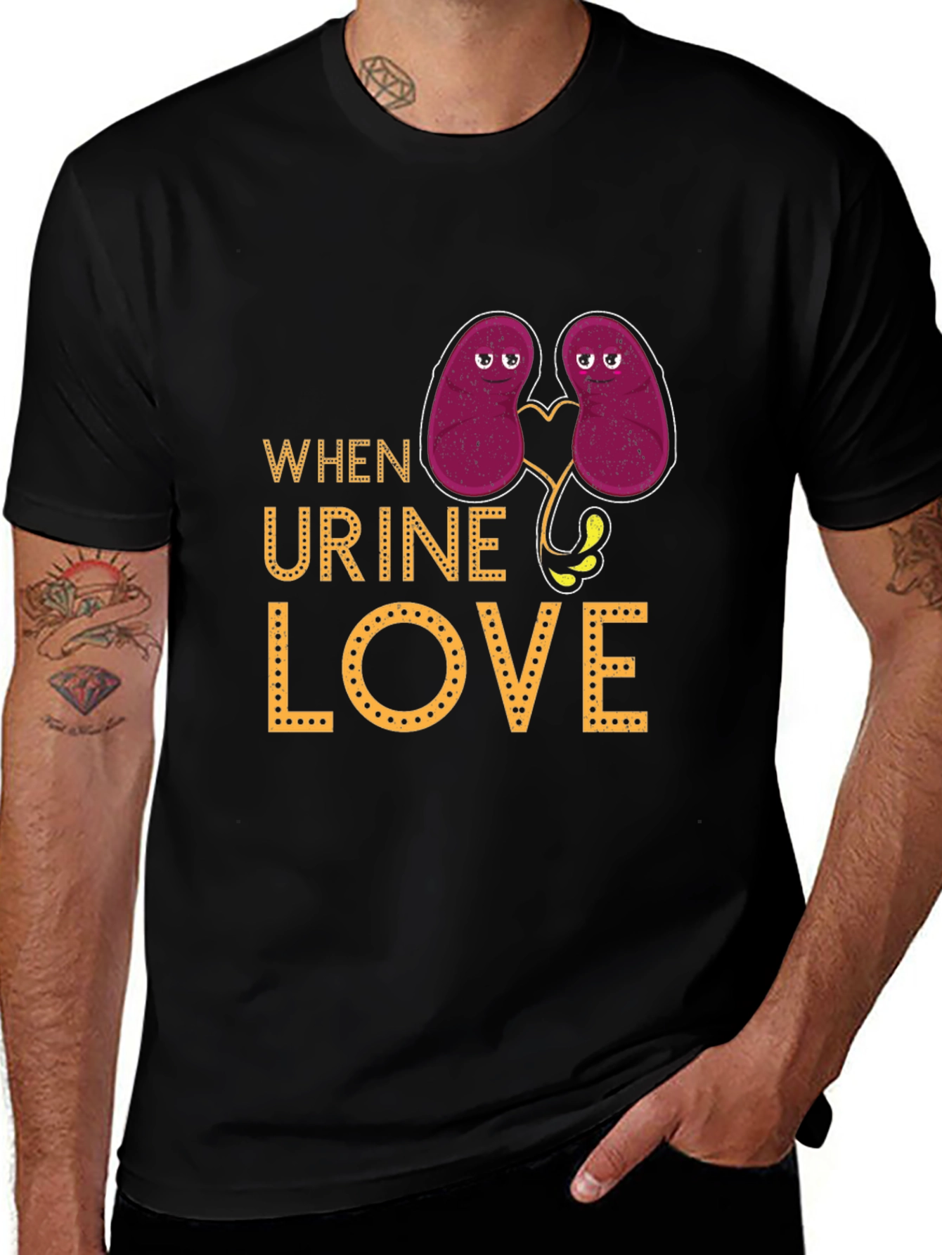 Funny Anatomy Pun T-Shirt - When Urine Love