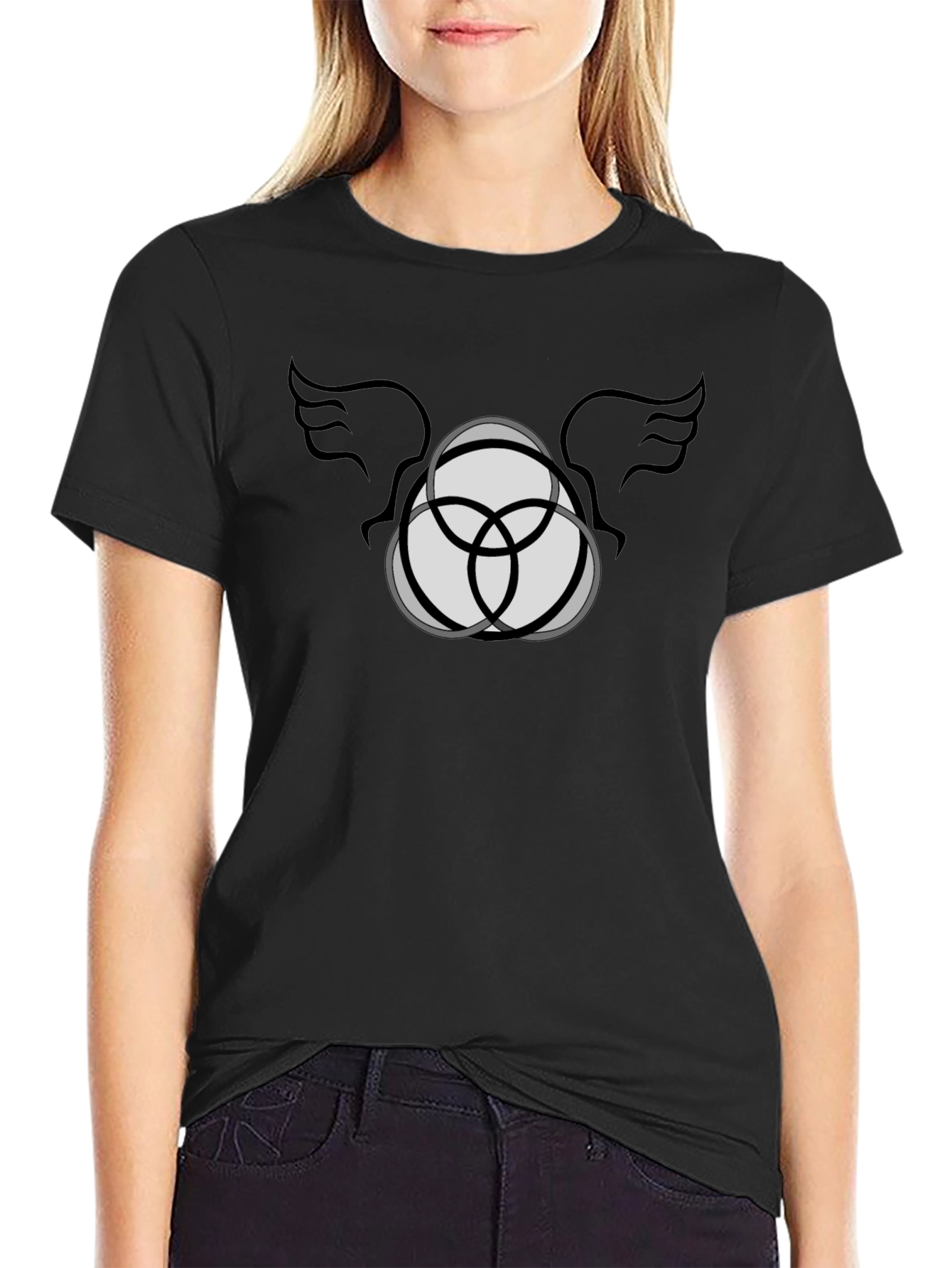Abstract Wings T-Shirt - Modern Graphic Tee