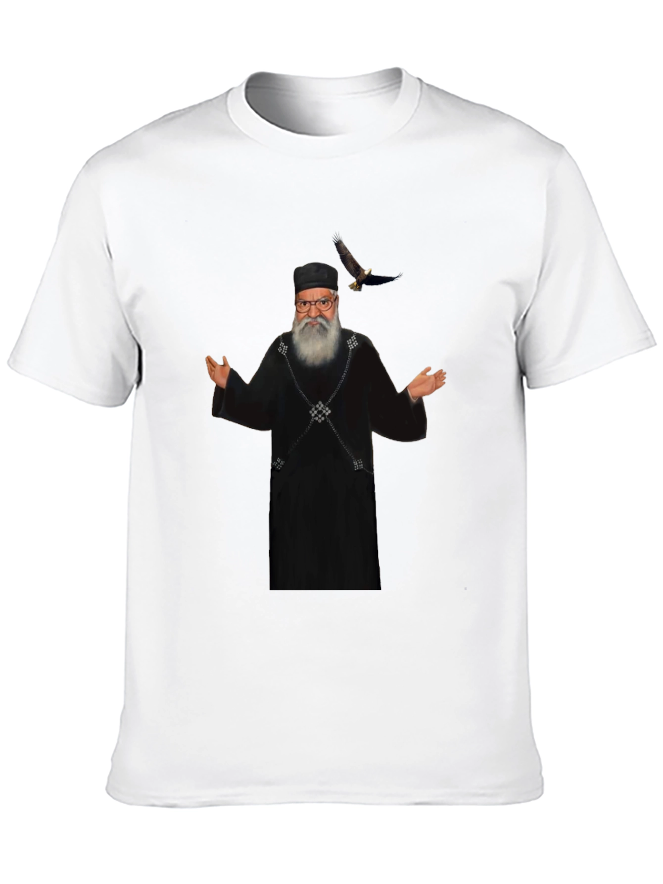 Black T-Shirt with Unique Graphic Print