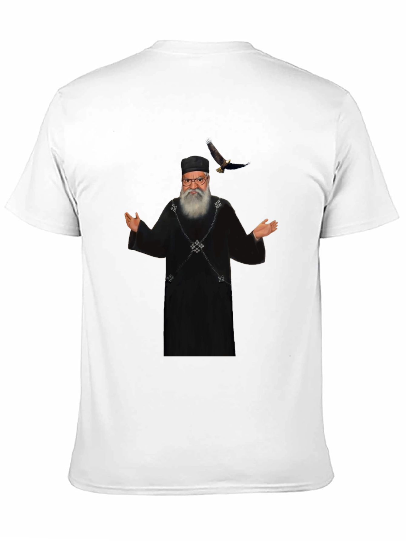 Black T-Shirt with Unique Graphic Print