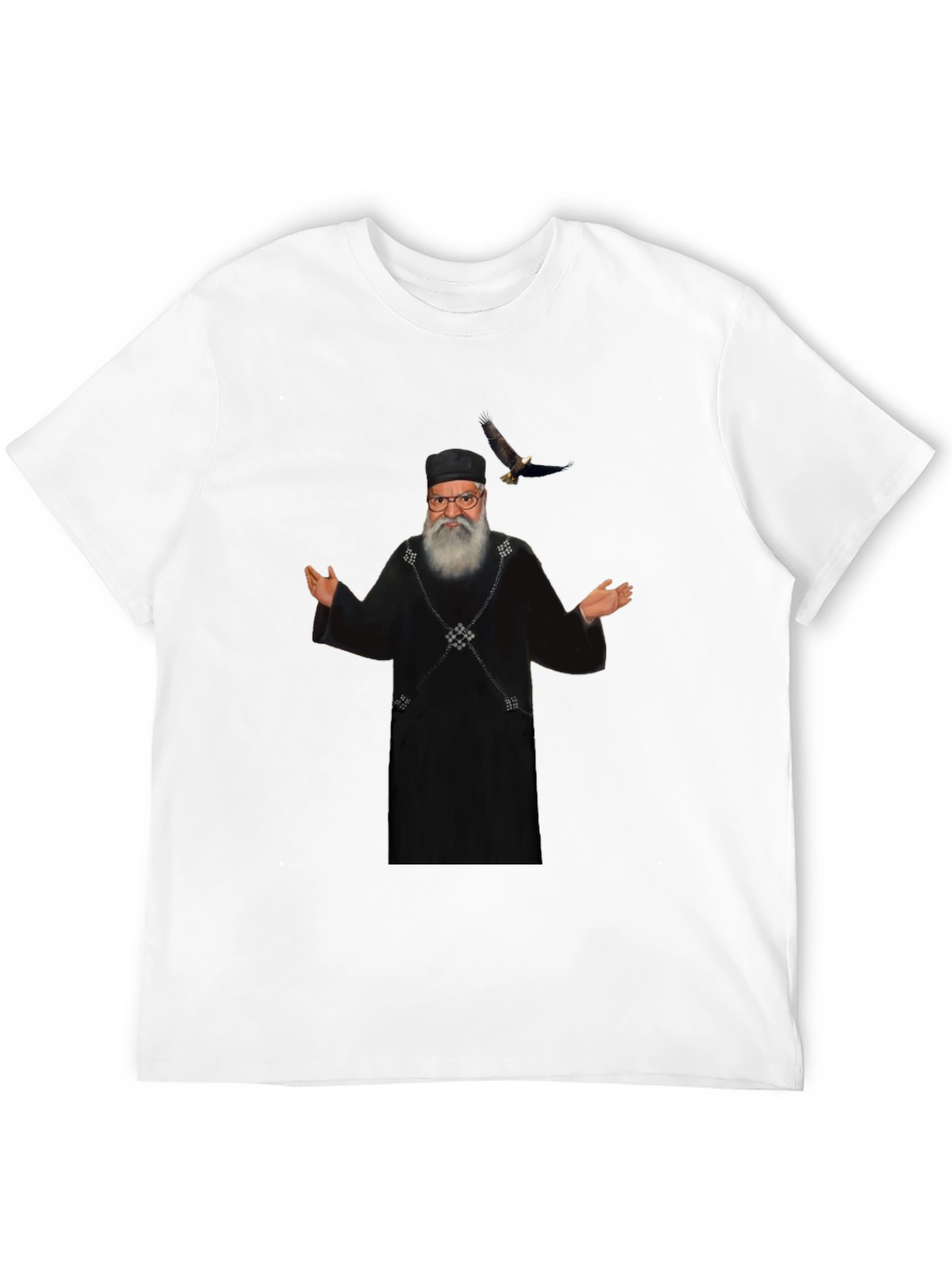 Black T-Shirt with Unique Graphic Print
