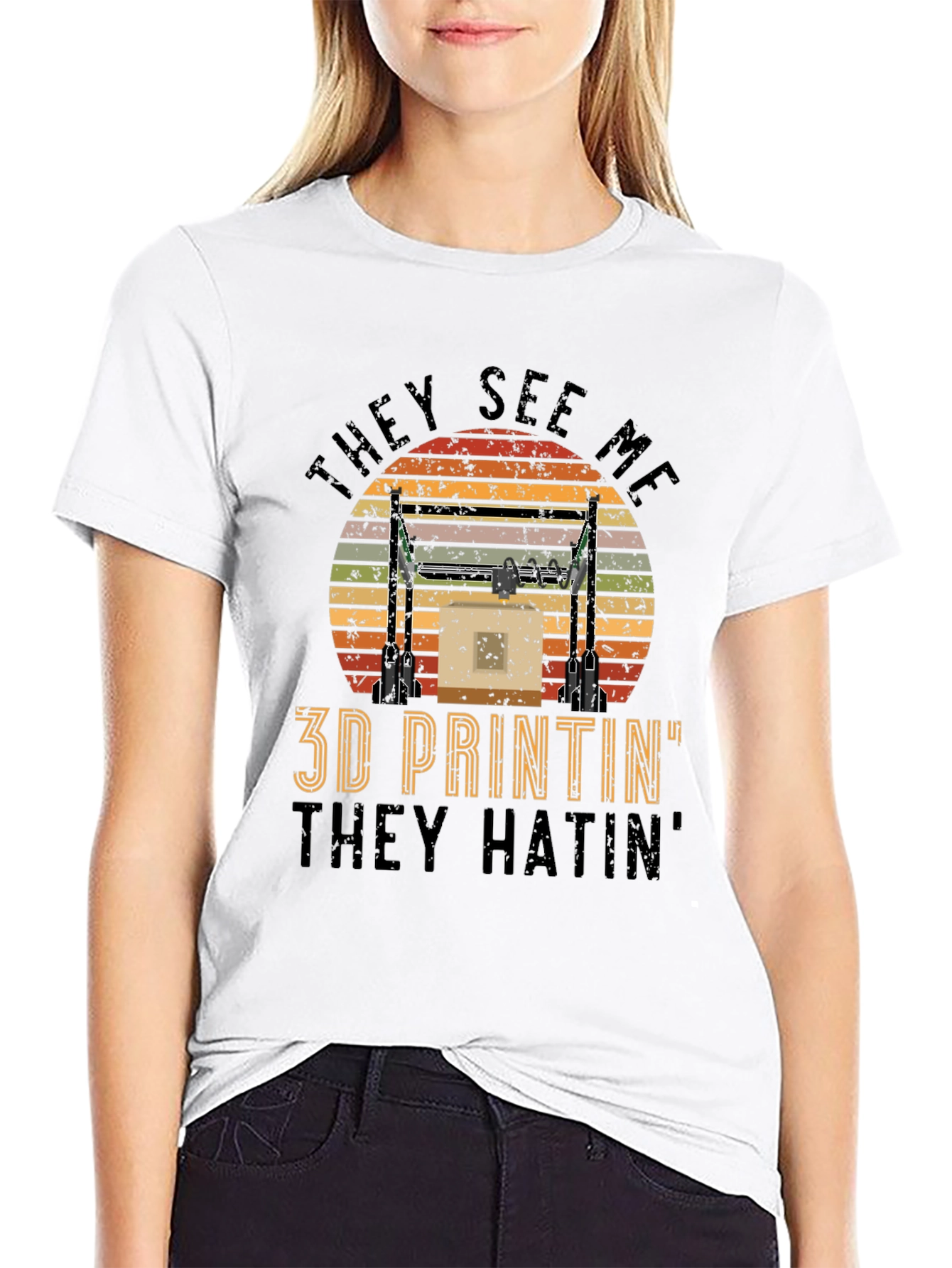 3D Printin They Hatin Graphic Tee