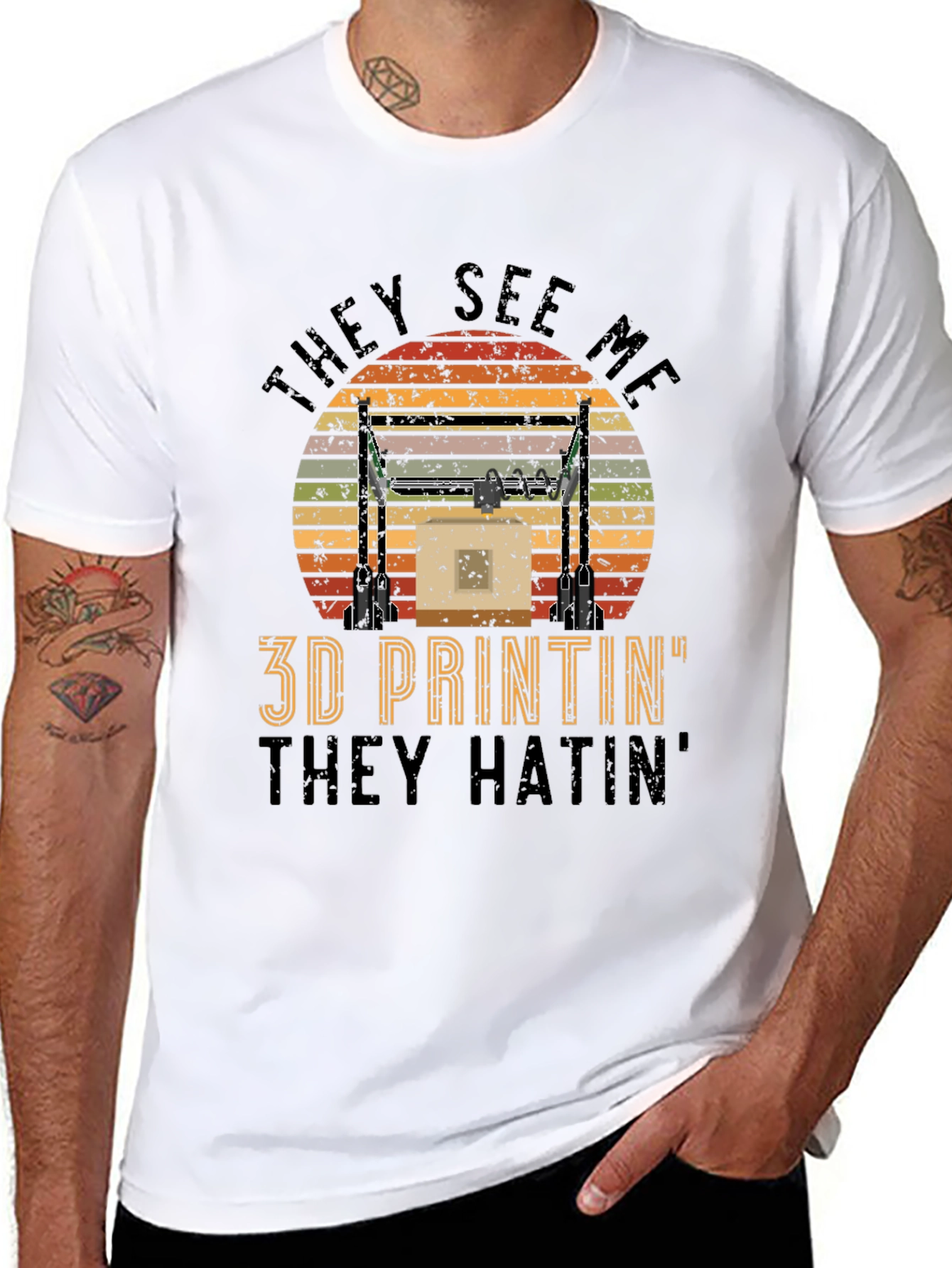 3D Printin They Hatin Graphic Tee