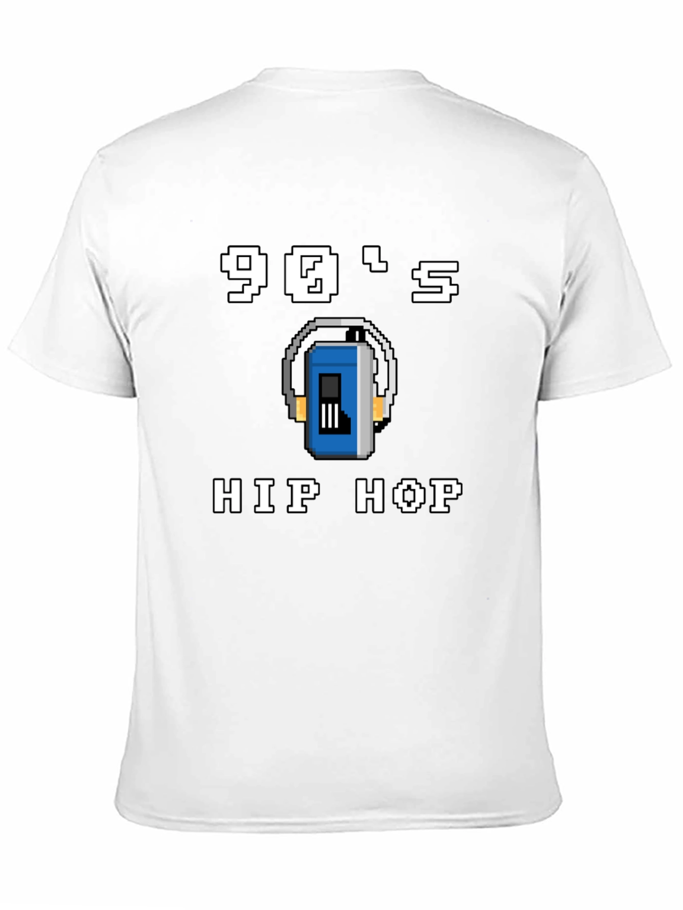 90s Hip Hop Graphic Tee - Pixel Art Style