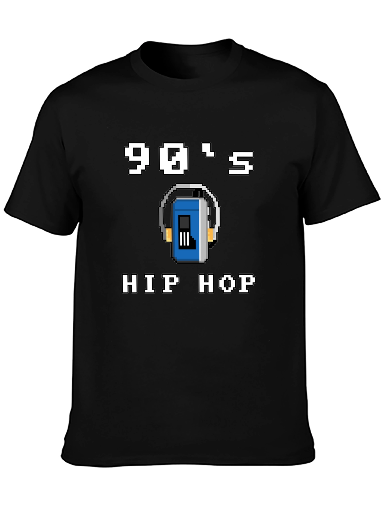 90s Hip Hop Graphic Tee - Pixel Art Style