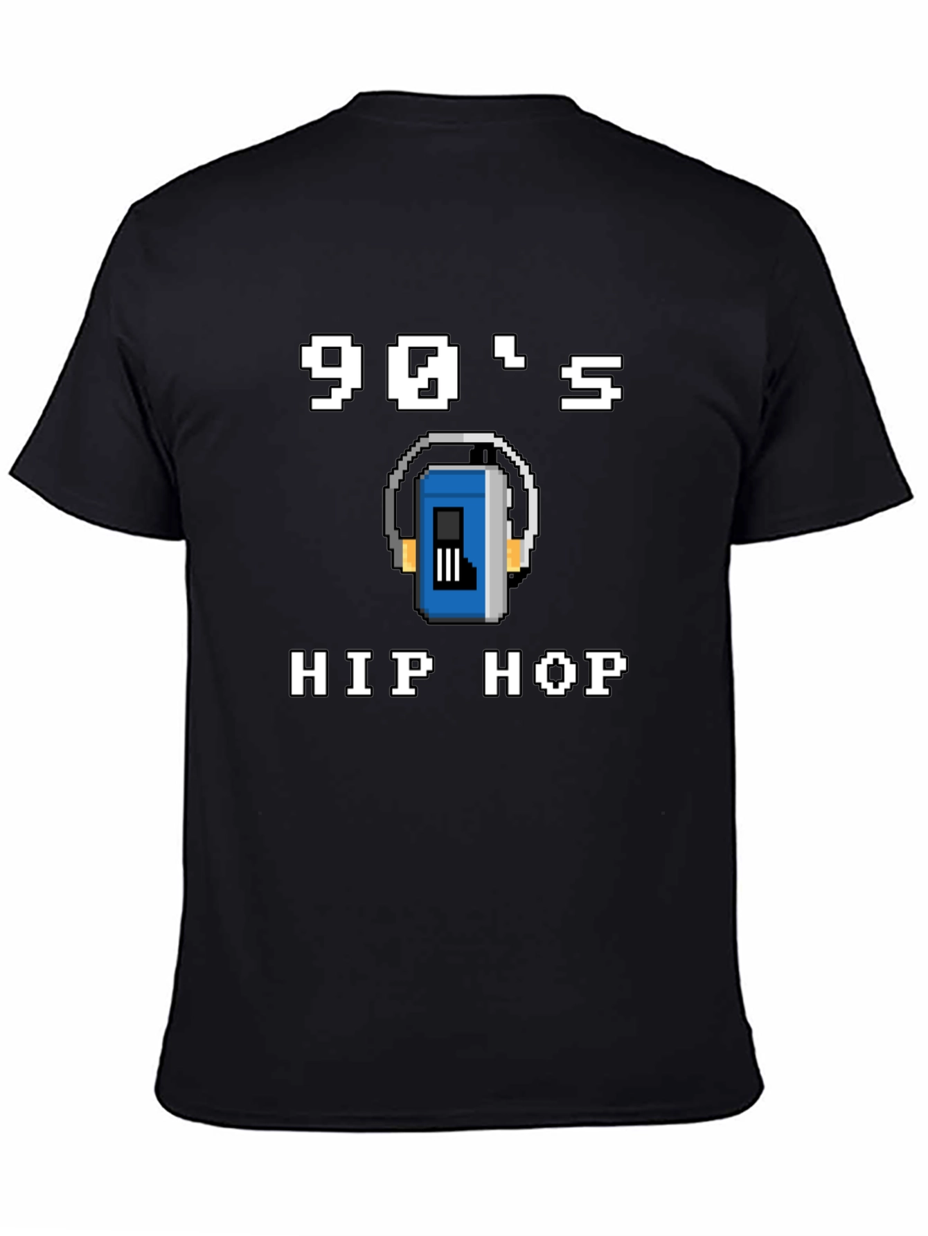 90s Hip Hop Graphic Tee - Pixel Art Style