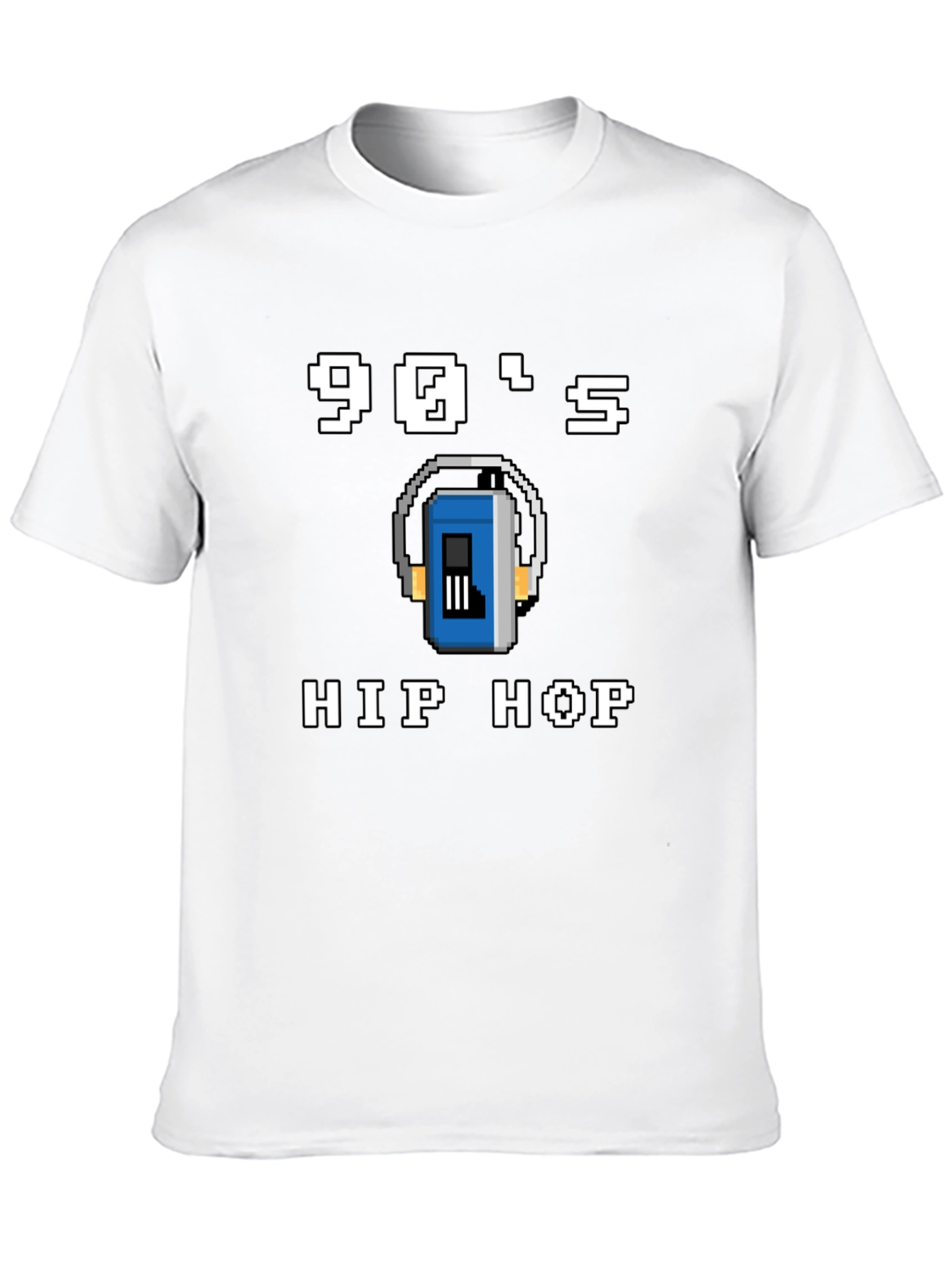 90s Hip Hop Graphic Tee - Pixel Art Style