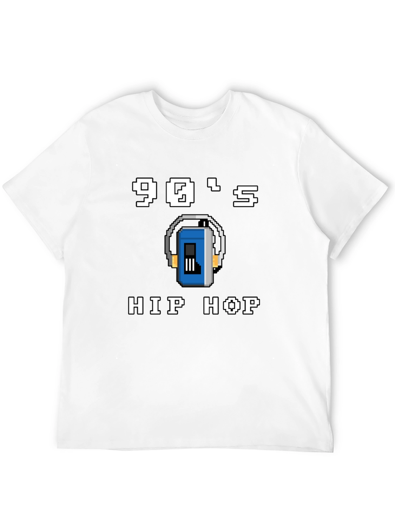 90s Hip Hop Graphic Tee - Pixel Art Style