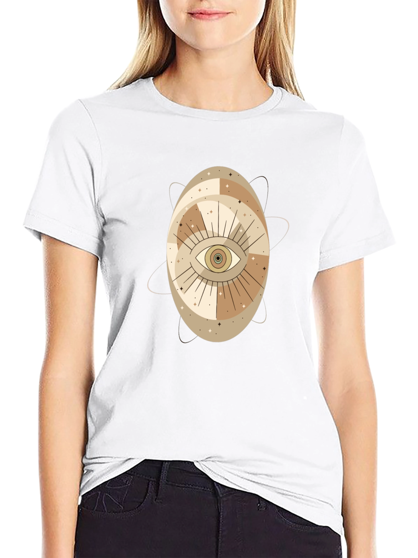 Mystic Eye Graphic Tee - Black