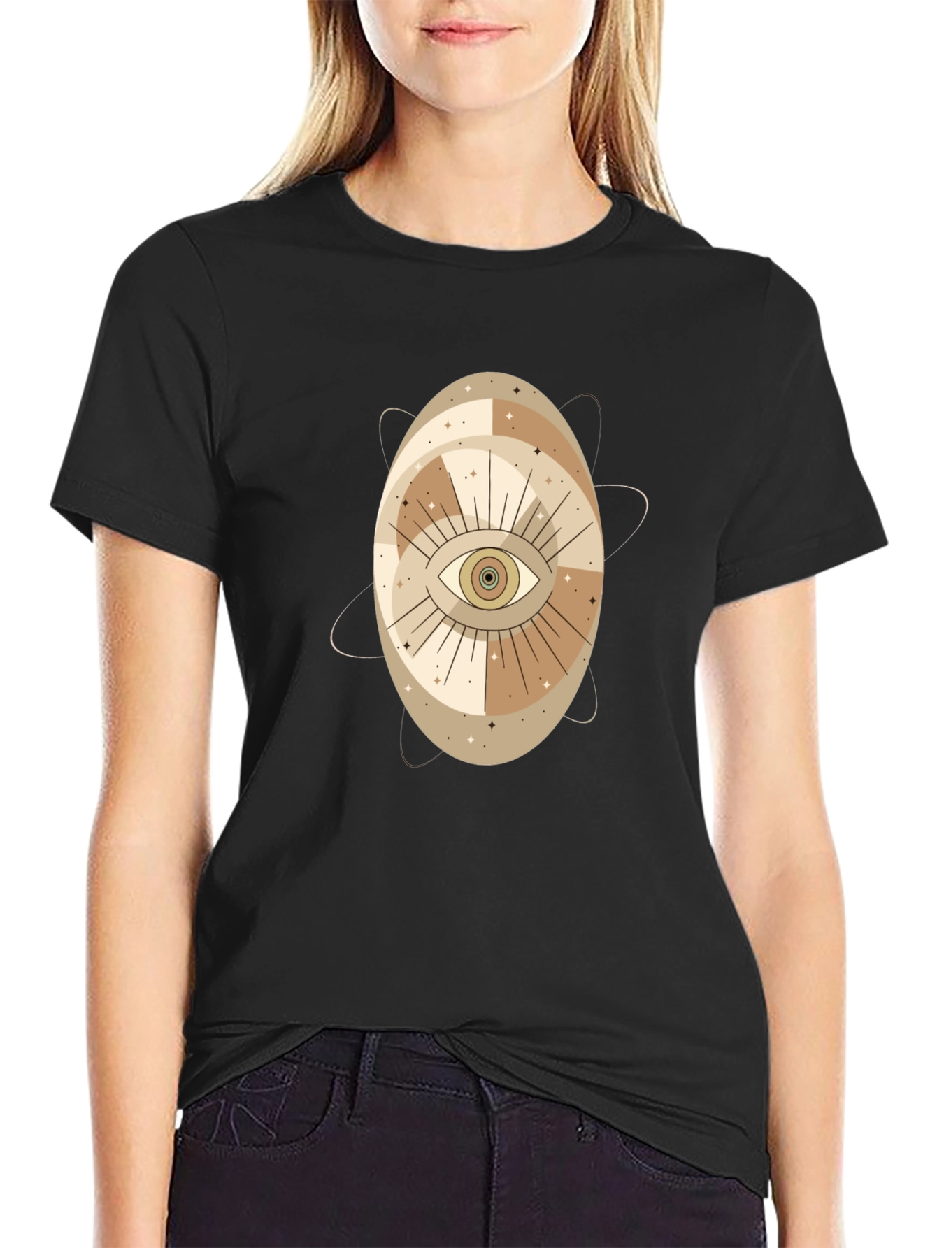 Mystic Eye Graphic Tee - Black
