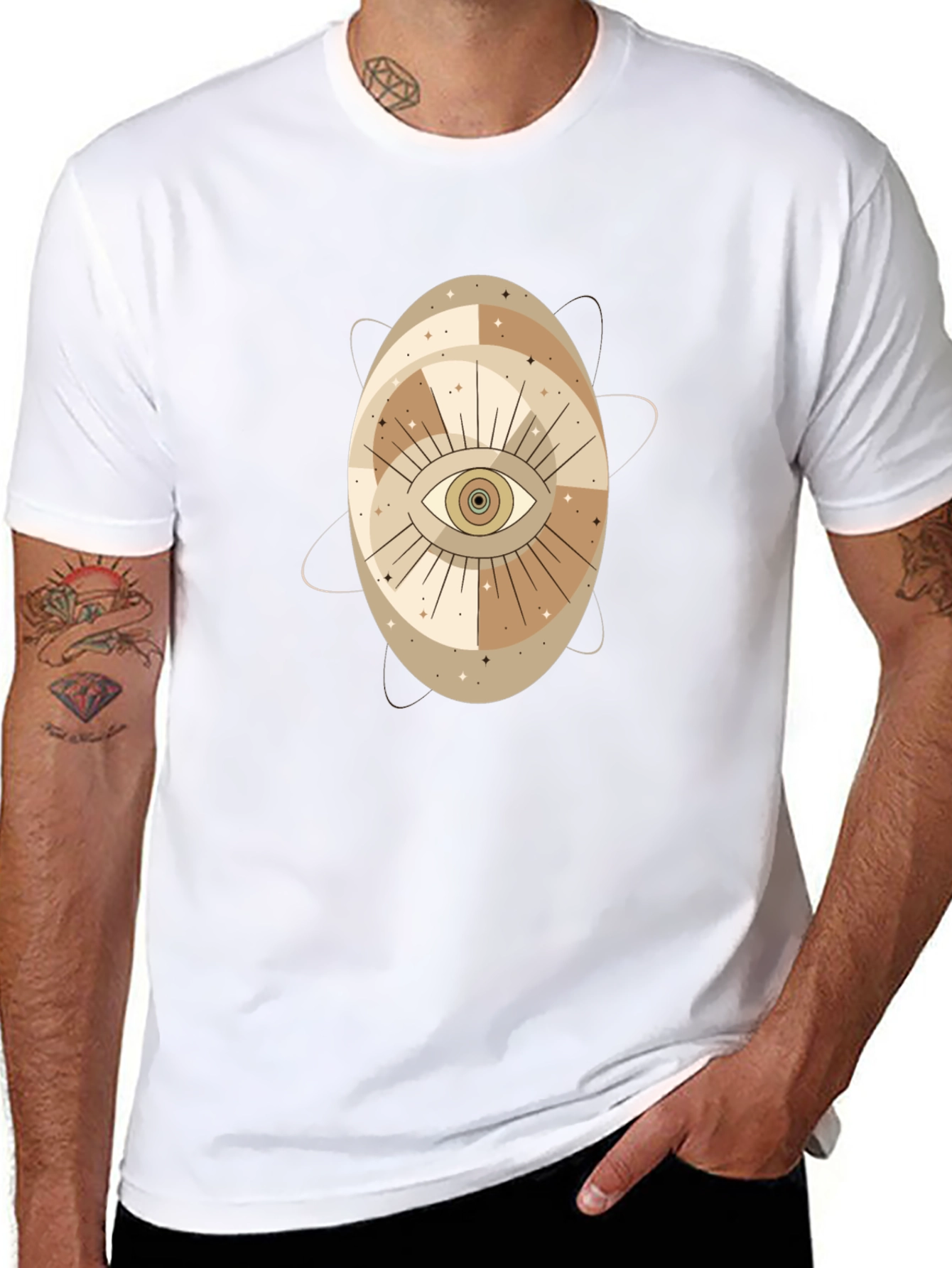 Mystic Eye Graphic Tee - Black