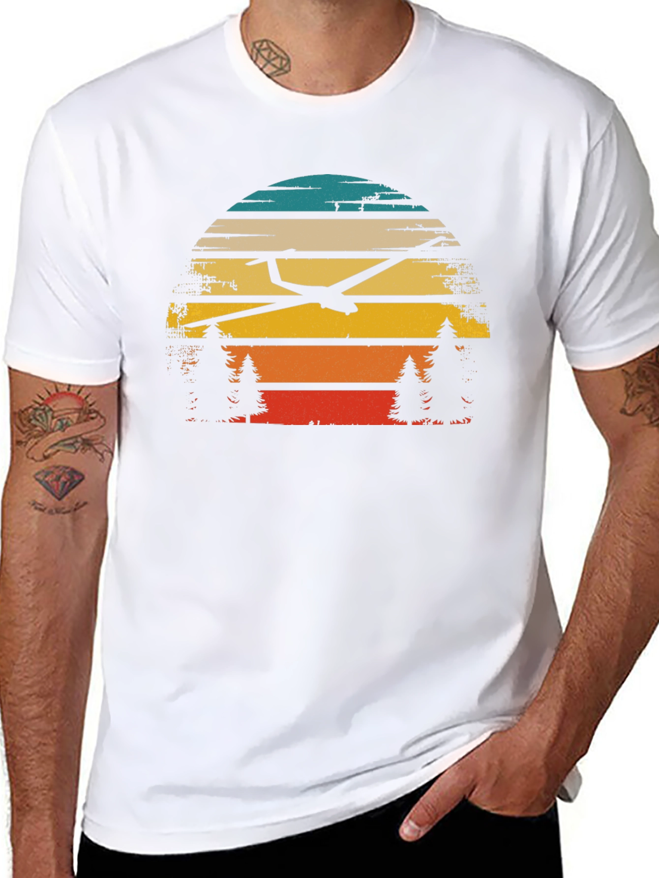 Glider Sunset Graphic T-Shirt