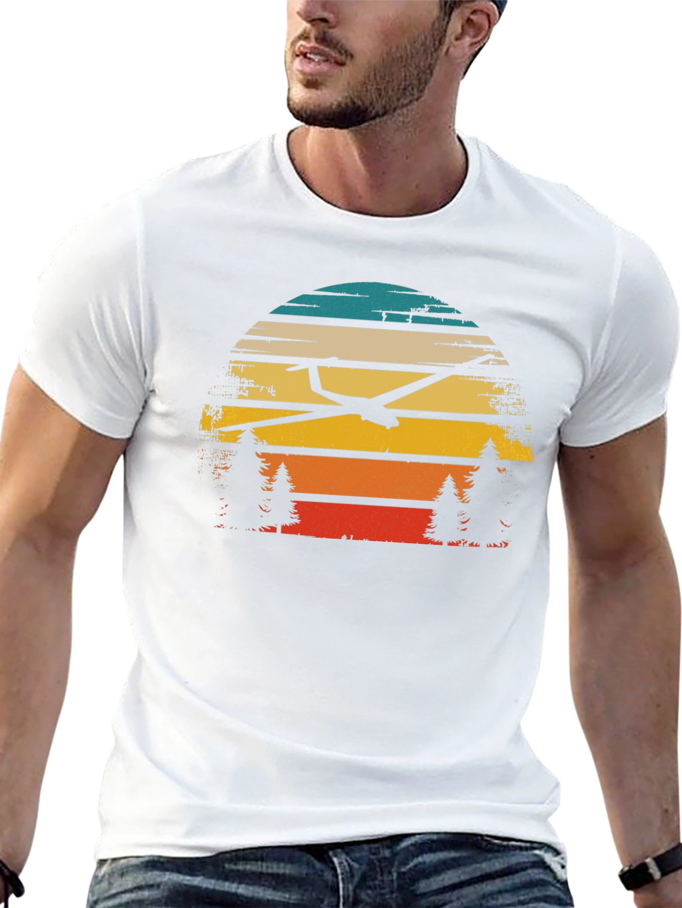 Glider Sunset Graphic T-Shirt