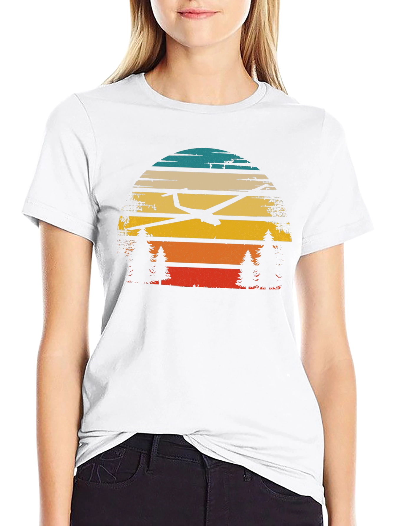 Glider Sunset Graphic T-Shirt