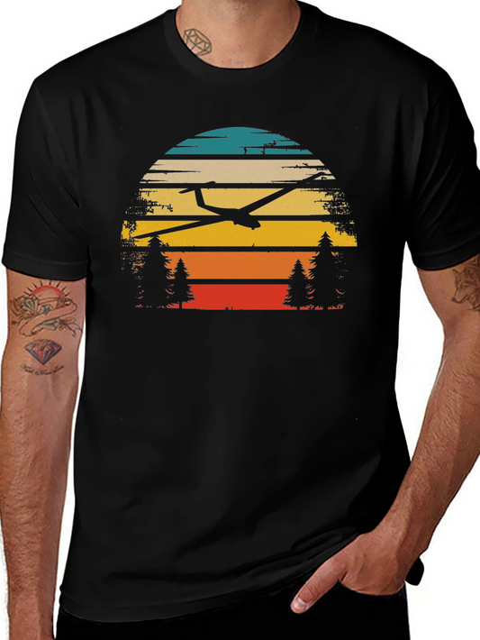 Glider Sunset Graphic T-Shirt