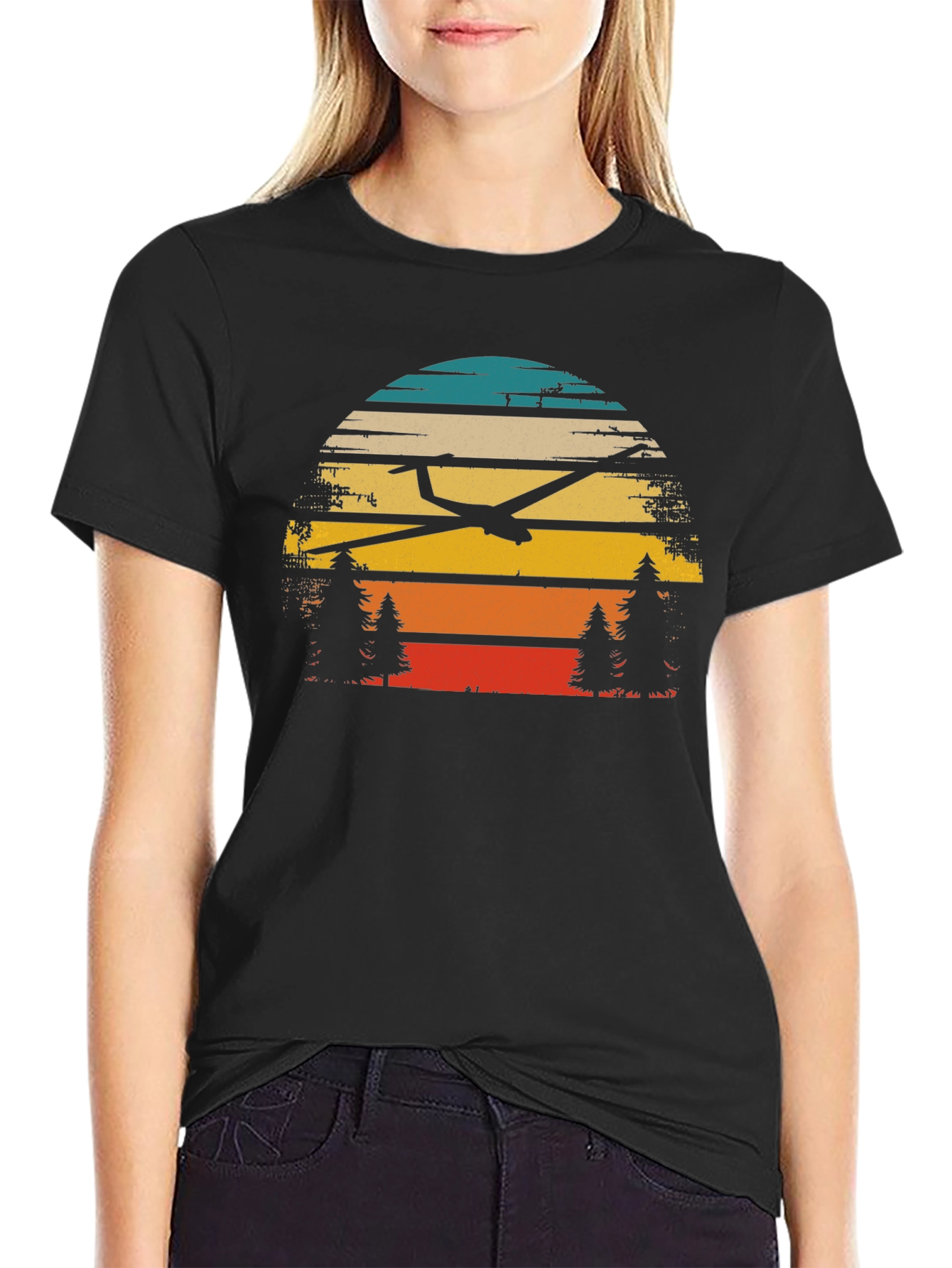 Glider Sunset Graphic T-Shirt