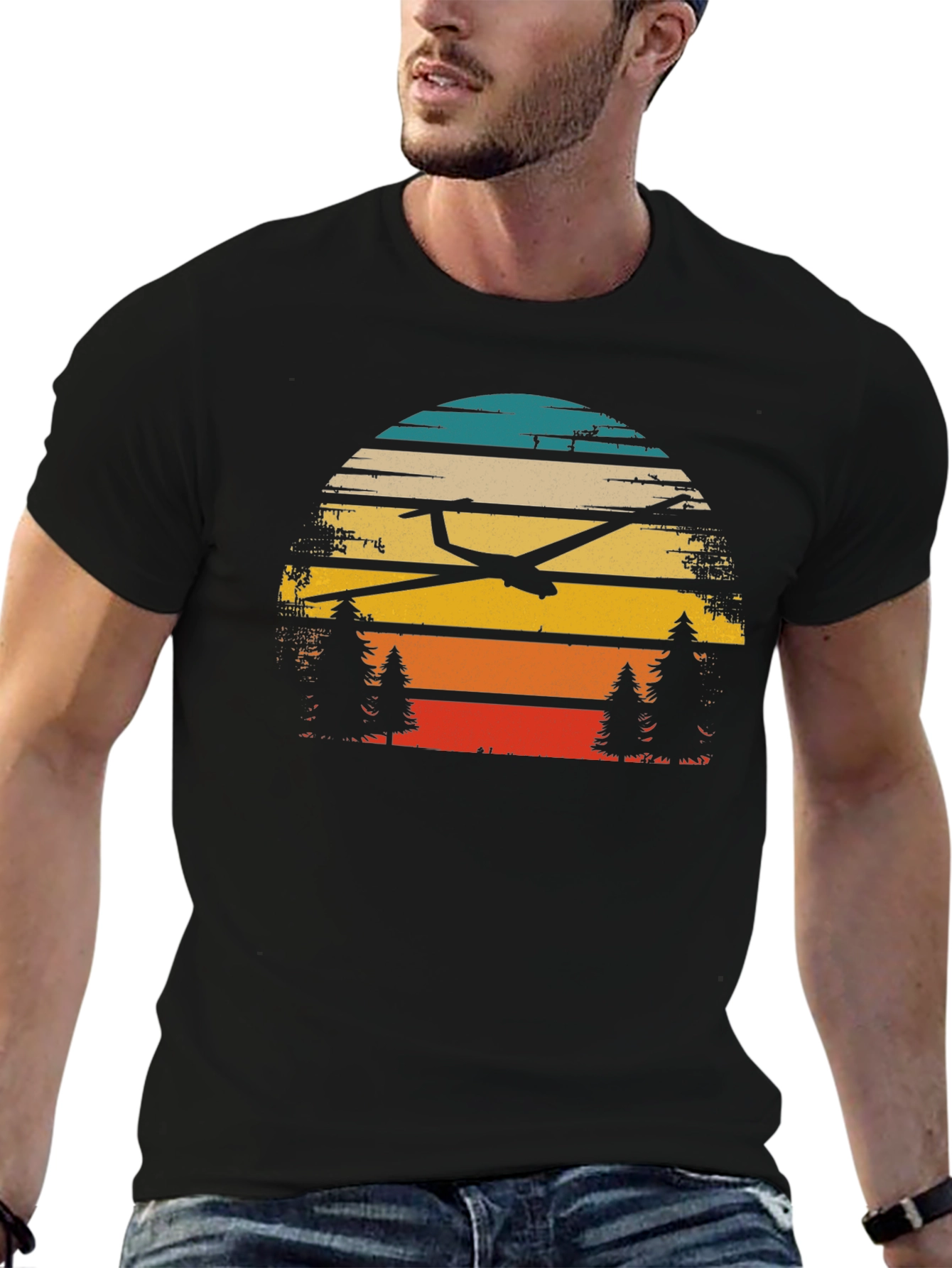 Glider Sunset Graphic T-Shirt
